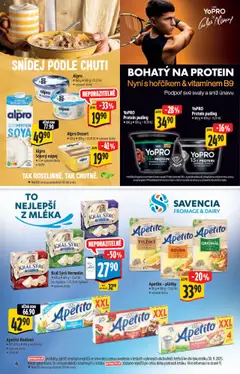 Náhled letáku Albert katalog - Supermarket od 08.10.2025 | Strana: 4 | Produkty: Gouda, Hermelín, Protein, Alpro