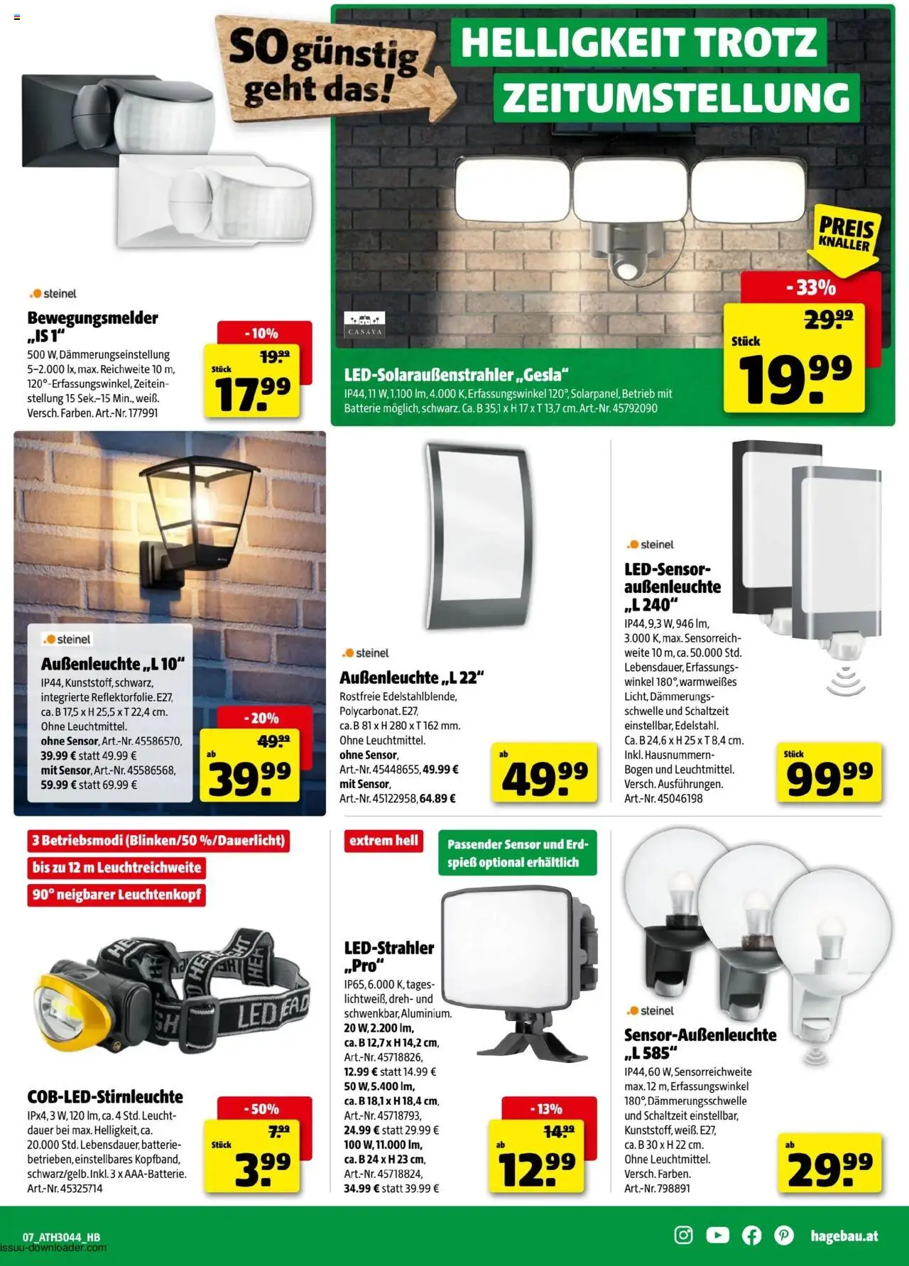 Hagebau Flugblatt gültig ab 21.10.2025 | Seite: 7 | Produkte: Batterie