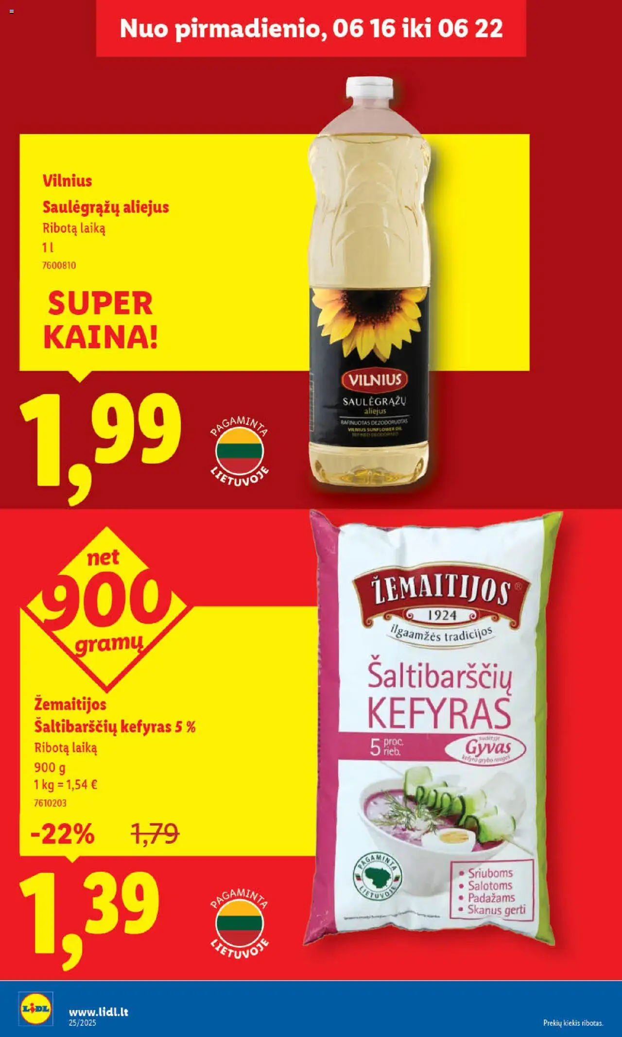 LIDL leidinys│galioja nuo 16.06.2025 | Puslapis: 20 | Prekių: Aliejus