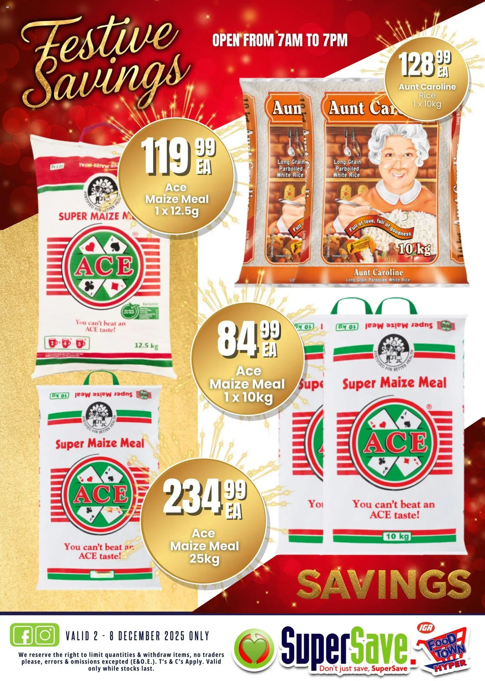 New Super Save catalogue – valid from 02.12.2025 | Page: 11 | Products: Maize meal, Rice