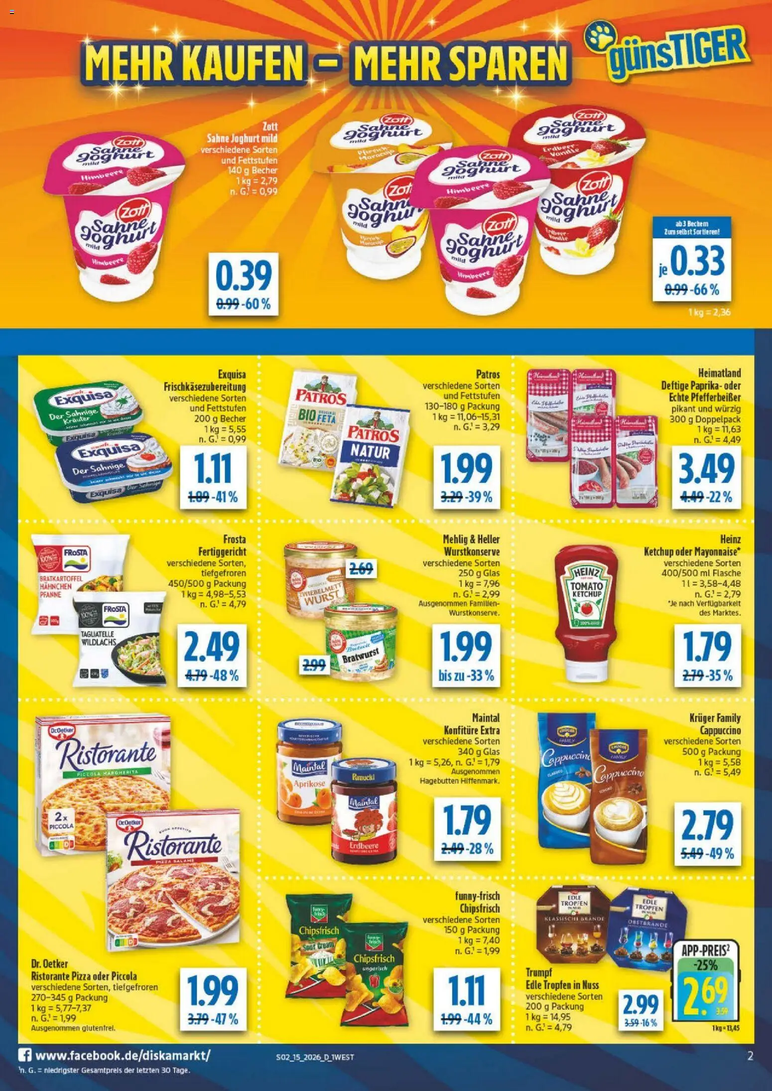 Diska - Diska Angebote Bayern KW15 – gültig ab 07.04.2026 | Seite: 2 | Produkte: Ristorante, Exquisa, Paprika, Sahne