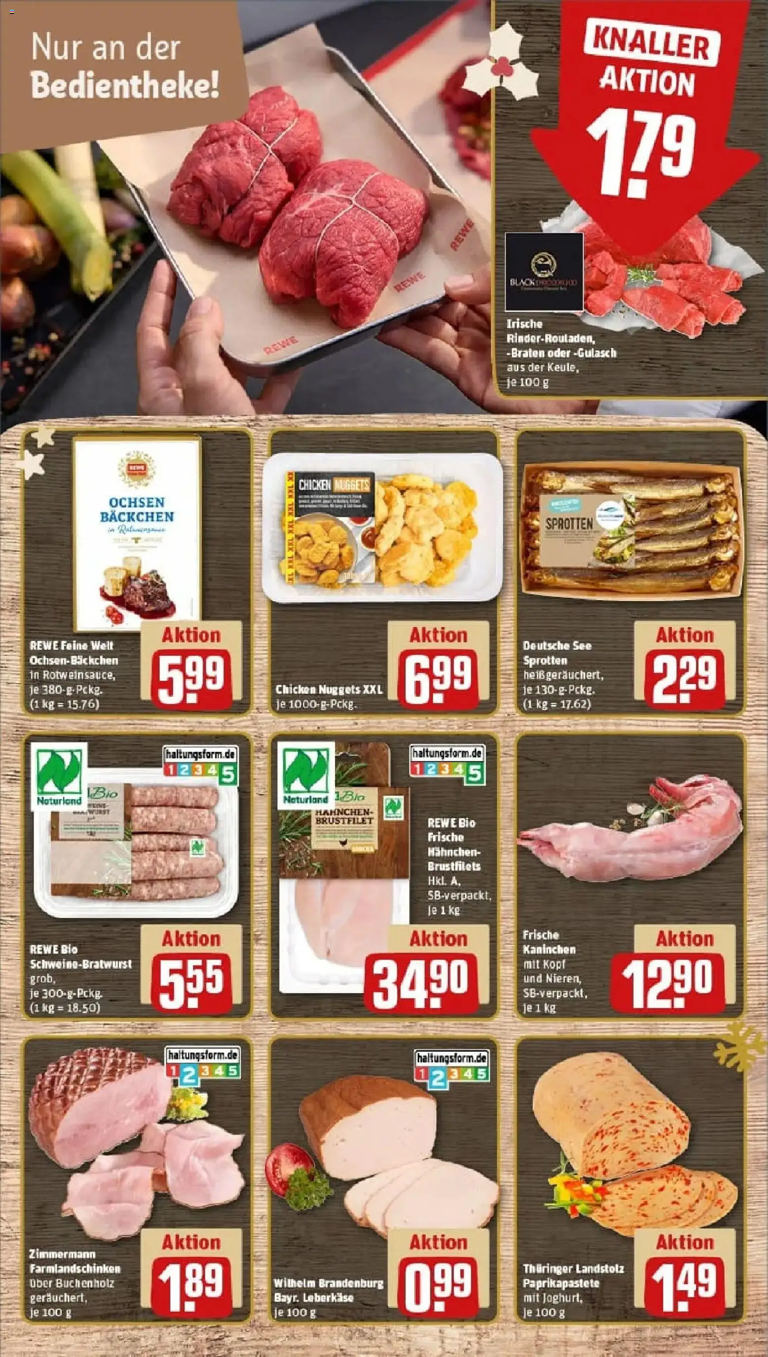 Rewe prospekt Berlin / Lichtenberg	 – gültig ab 23.11.2025 | Seite: 10 | Produkte: Joghurt, Kaninchen, Gulasch, Leberkase