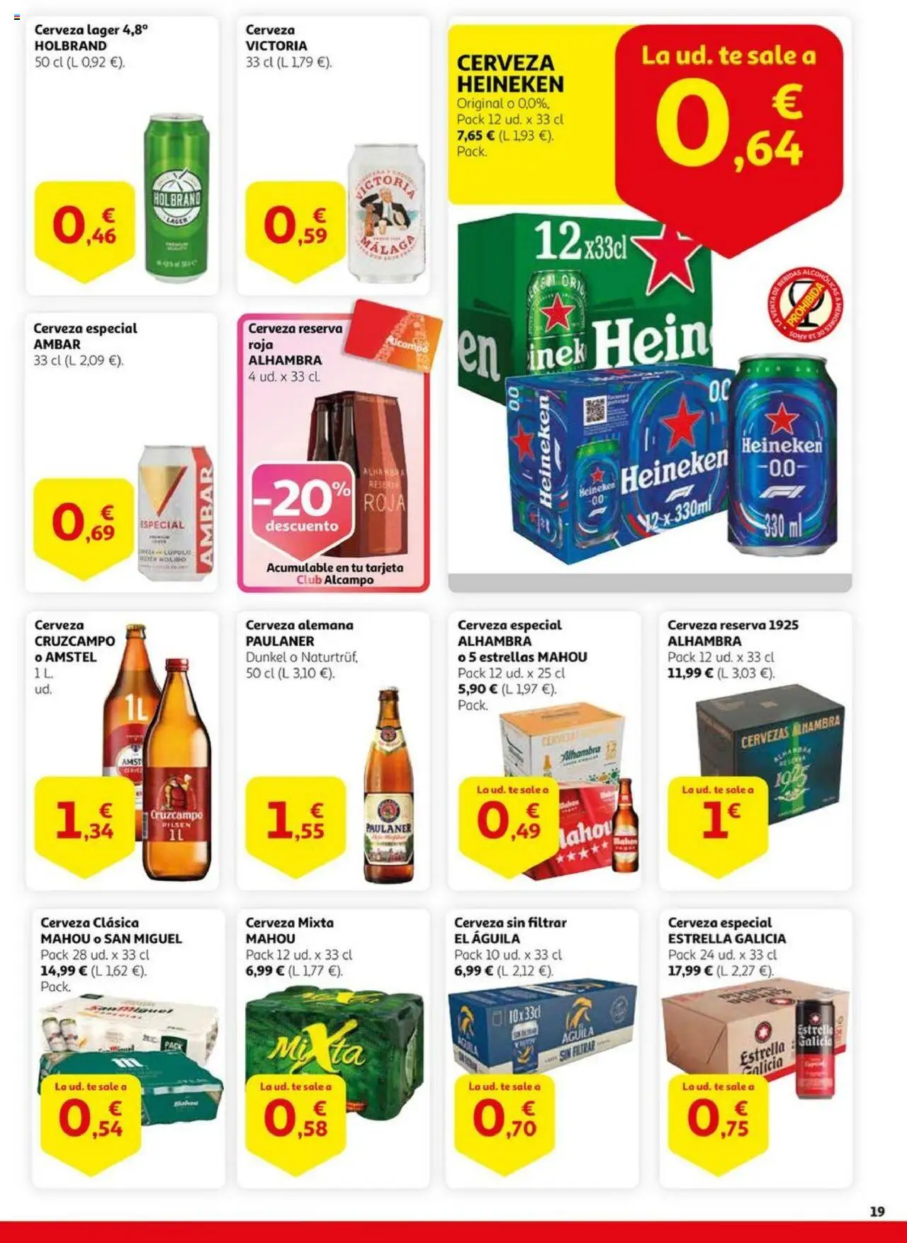 Alcampo - Especial Mascotas Guanya en estalvi │ válido desde el 20.05.2025 | Página: 19 | Productos: Cerveza, Té, Σπανάκι