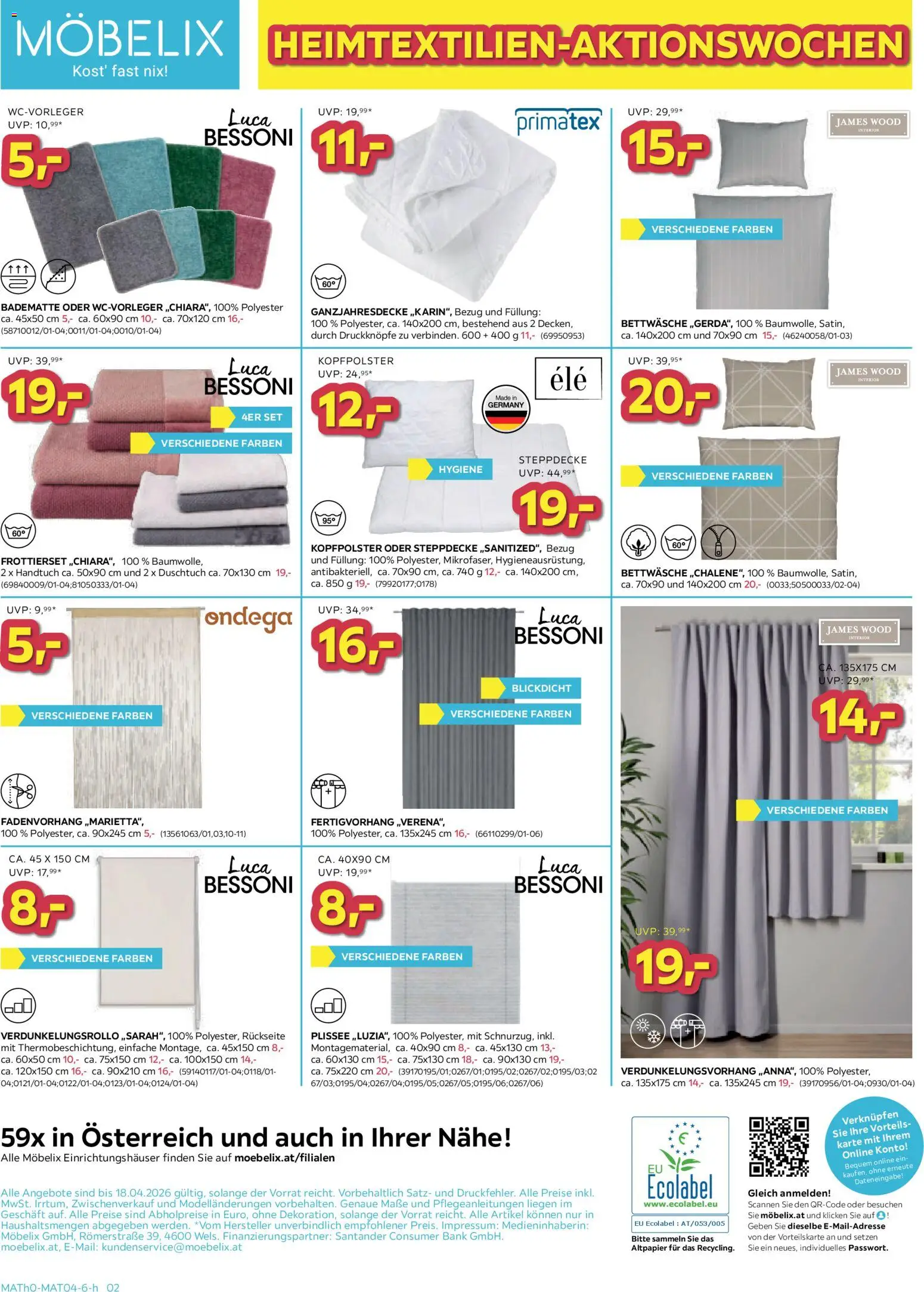 Möbelix Heimtextilien - Aktionswochen gültig ab 06.04.2026 | Seite: 2