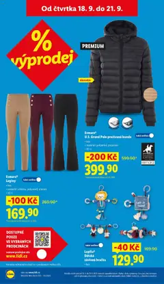 Lidl - Leták - Spotřební zboží od 15.09.2025 | Strana: 33 | Produkty: Bunda, Legíny, Kolo