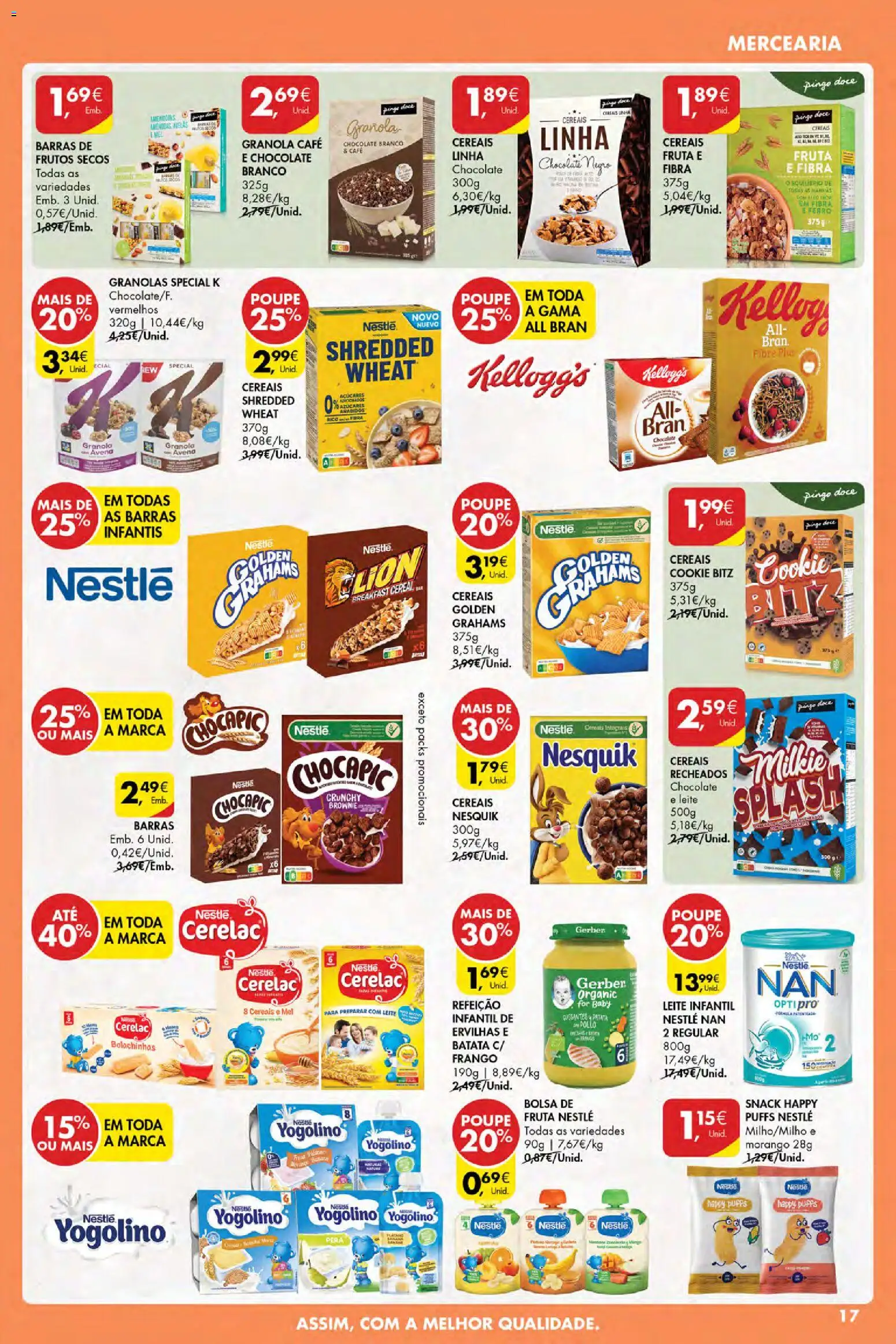Pingo Doce Poupe Esta Semana Açores │ válido de 23.10.2025 | Página: 17 | Produtos: Bolsa, Frango, Leite, Café