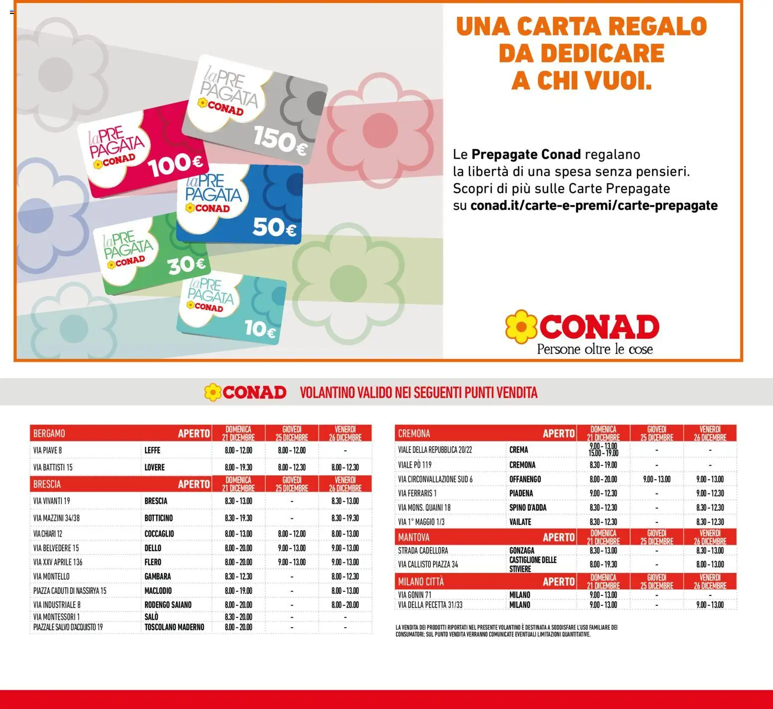 Volantino Conad del 15.12.2025 | Pagina: 44 | Prodotti: Crema