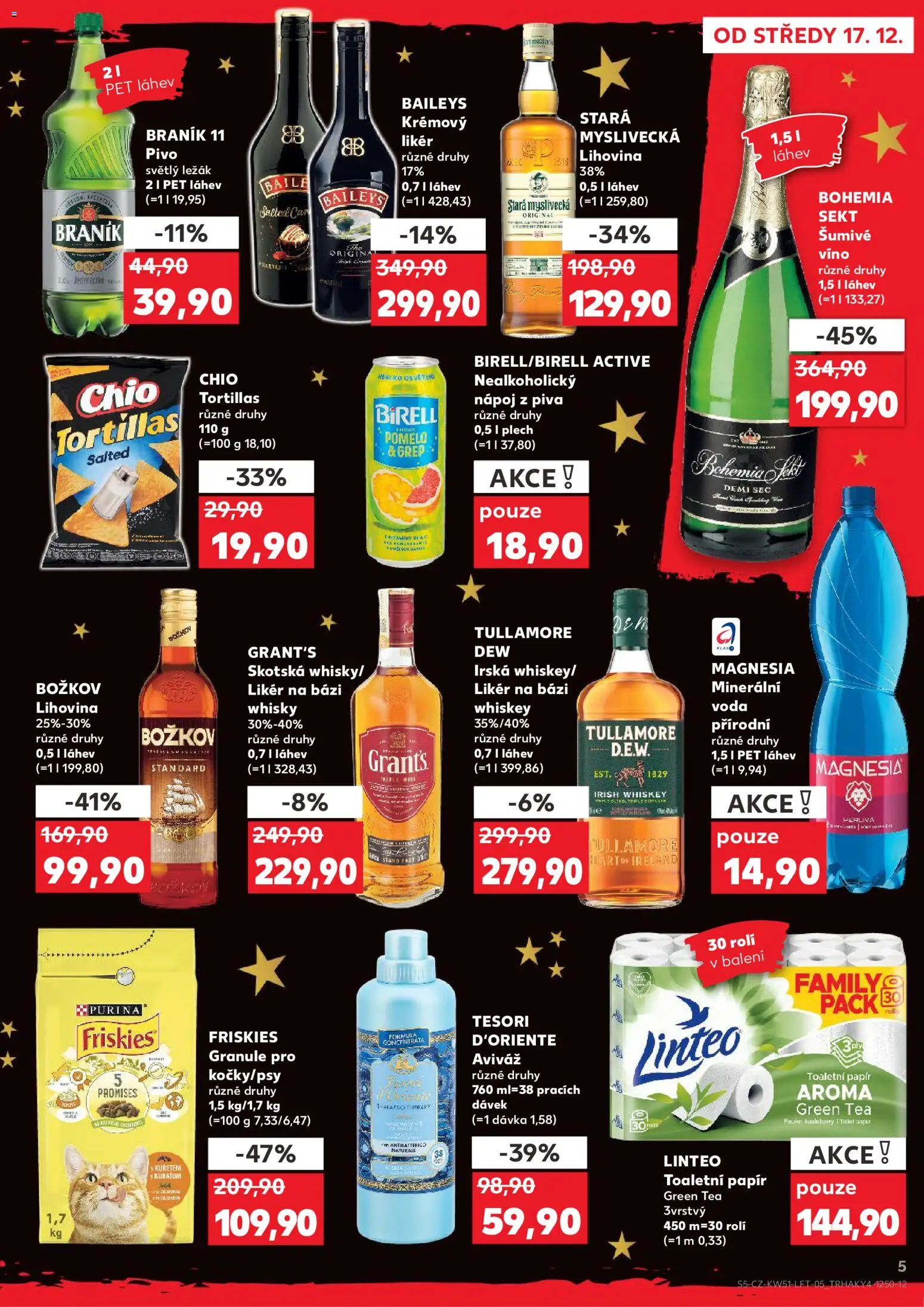 Kaufland leták od 17.12.2025 | Strana: 5 | Produkty: Granule, Sekt, Likér, Stará myslivecká