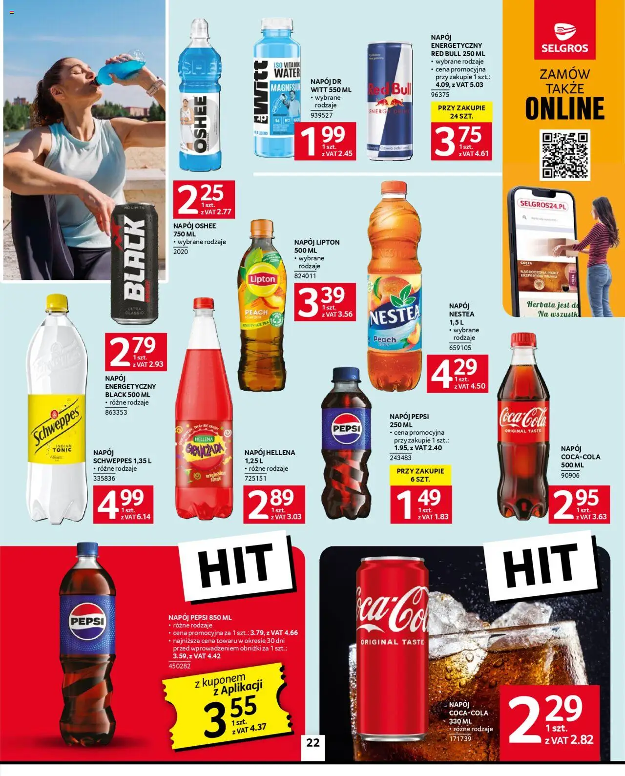 Selgros cash&carry Gazetka od 23.10.2025 | Strona: 22 | Produkty: Red bull, Ice Tea, Pepsi, Herbata