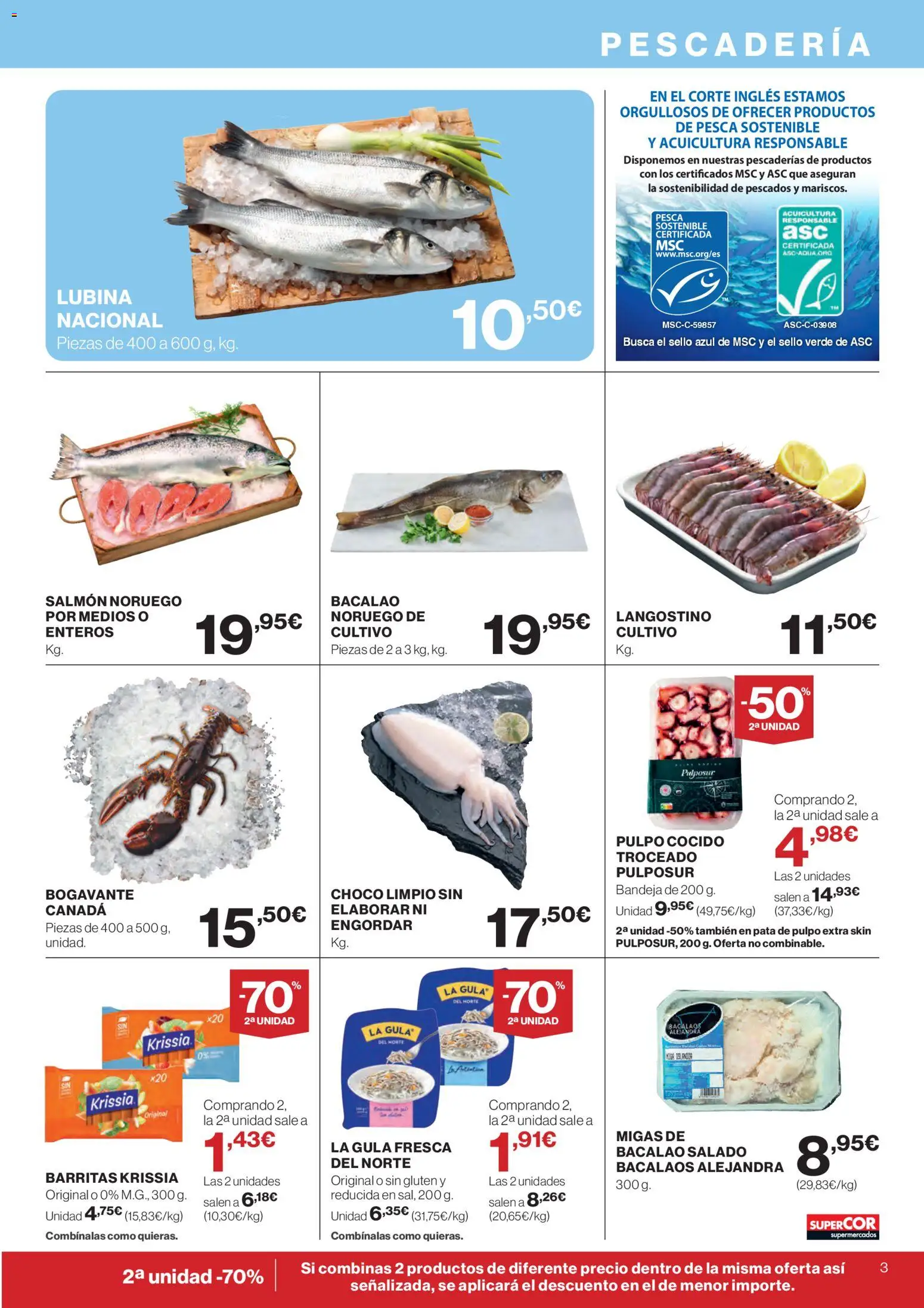 Supercor Canarias │ válido desde el 07.01.2026 | Página: 3 | Productos: Bandeja, Langostino