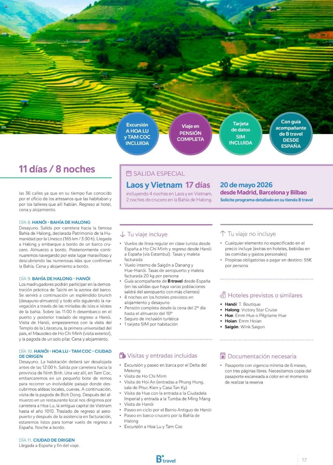 B the travel brand Viajeros Expertos Internacional 2026 │ válido desde el 03.10.2025 | Página: 17 | Productos: Maleta