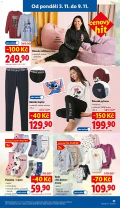 Náhled letáku Dámské pyžamo, souprava, materiál: 100% bavlna, XS-L od 03.11.2025 | Strana: 25