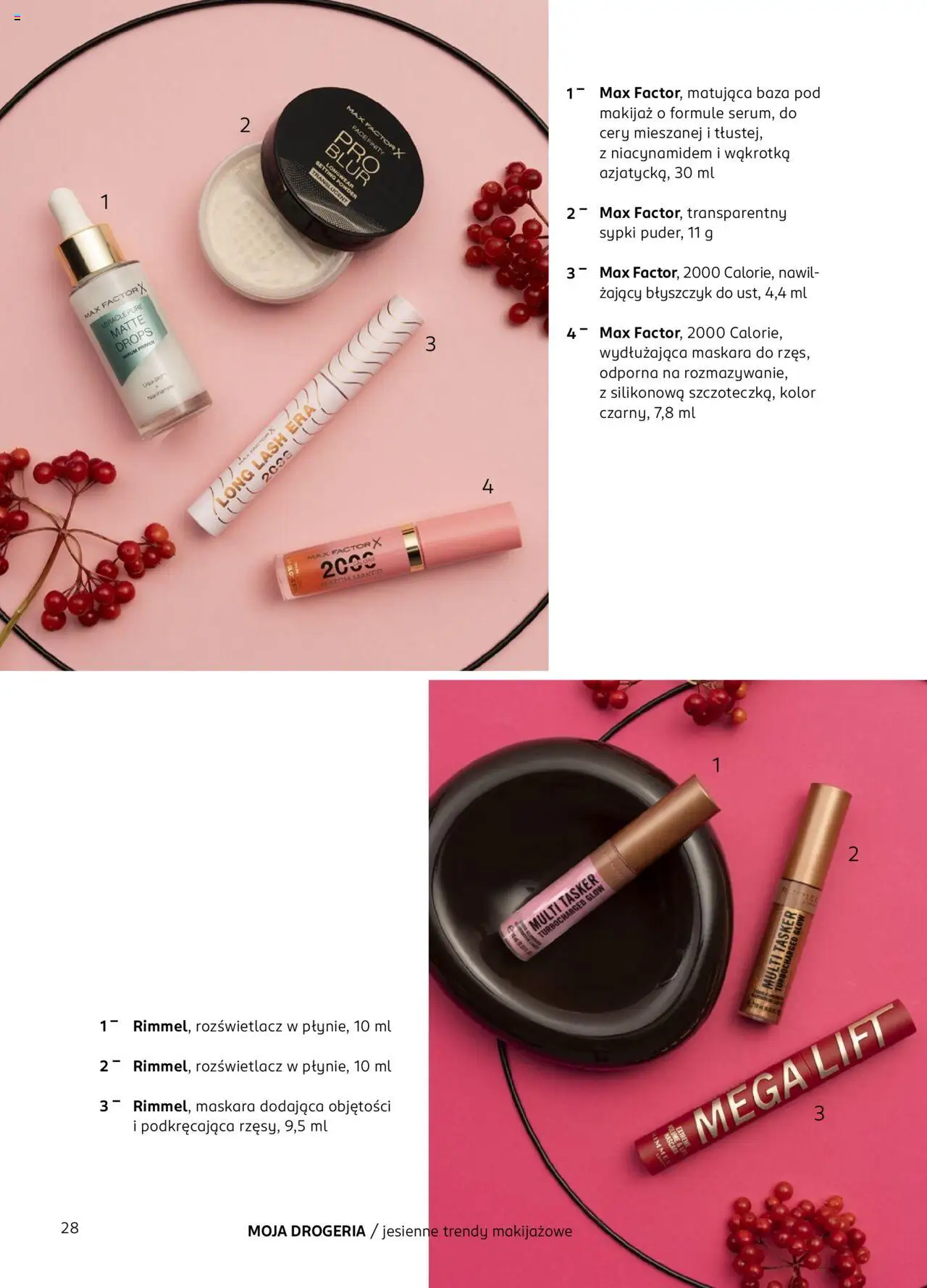 Rossmann Gazetka - Magazyn Moja Drogeria od 10.10.2025 | Strona: 30 | Produkty: Maskara, Drogeria, Makijaż, Błyszczyk