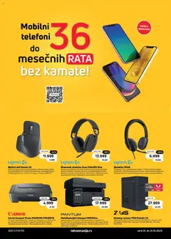 Tehnomanija katalog - pregled Tehnomanija kataloga - važi od 06.10.2025 | Strana: 17 | Proizvode: Štampač, Slušalice, Disk, Mikrofon