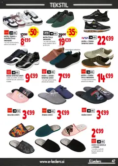 E.leclerc katalog │ velja od 27.08.2025 | Stran: 47 | Izdelki: Cevlji, Copati