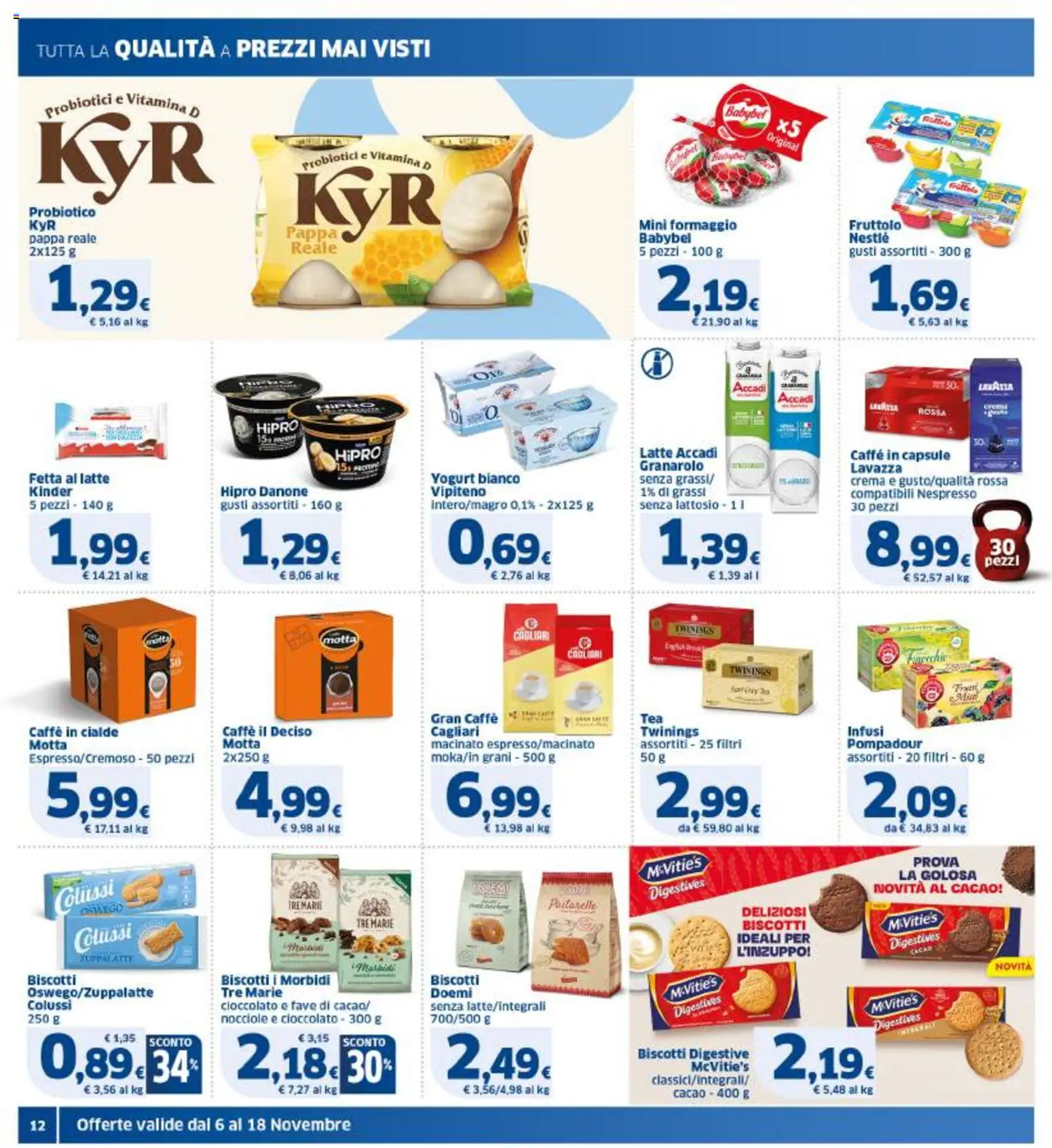 Volantino SIGMA del 06.11.2025 | Pagina: 12 | Prodotti: Caffè, Formaggio, Cacao, Macinato