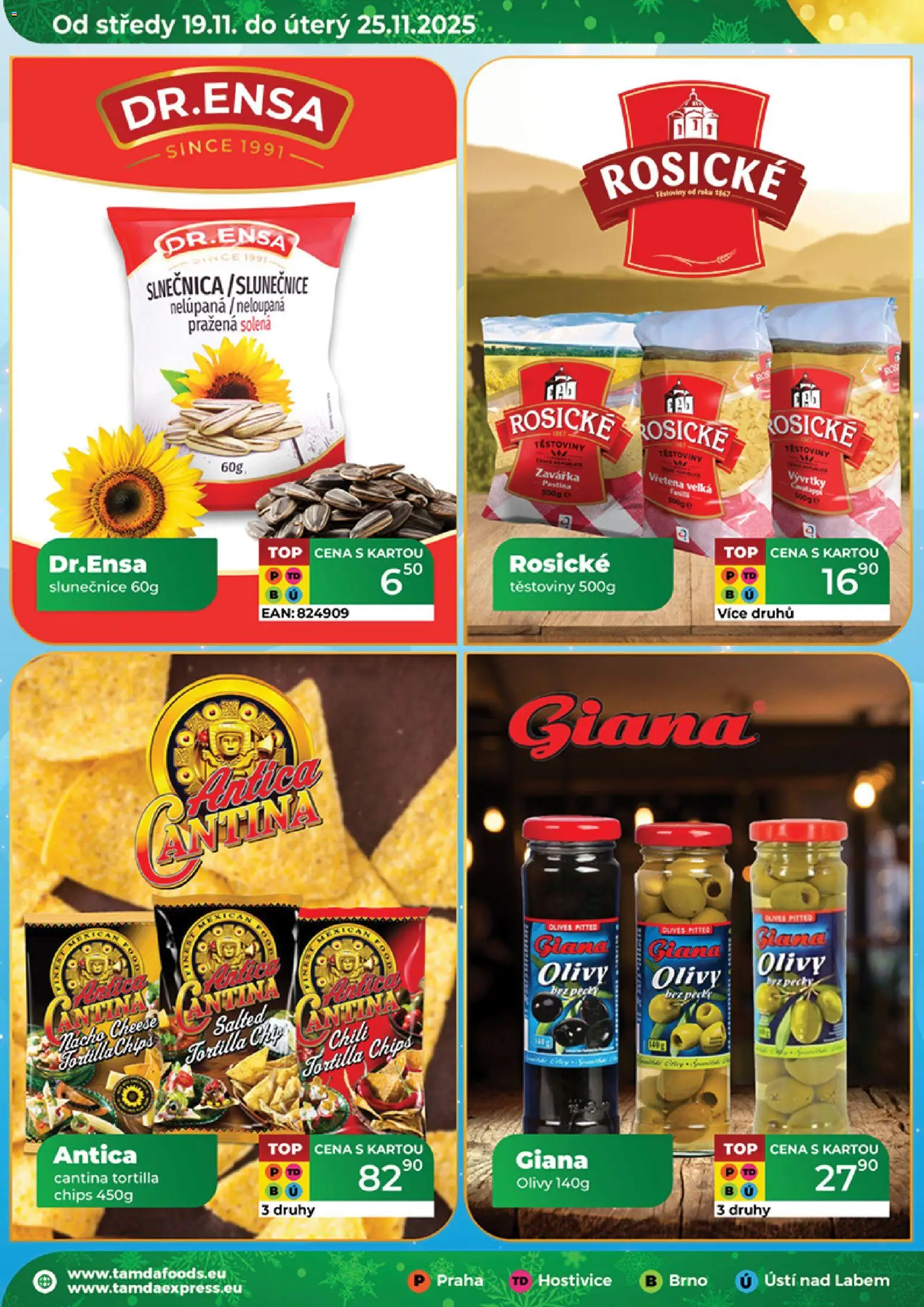 Tamda Foods leták od 26.11.2025 | Strana: 12 | Produkty: Tortilla chips, Těstoviny, Tortilla, Olivy