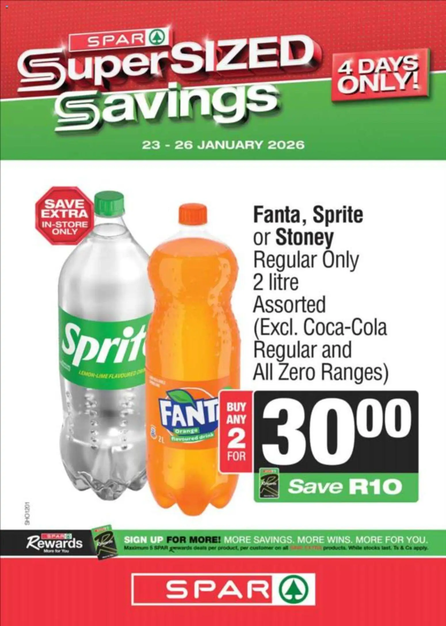 New Spar catalogue – valid from 23.01.2026 | Page: 5 | Products: Sprite, Stoney, Lemon, Lime