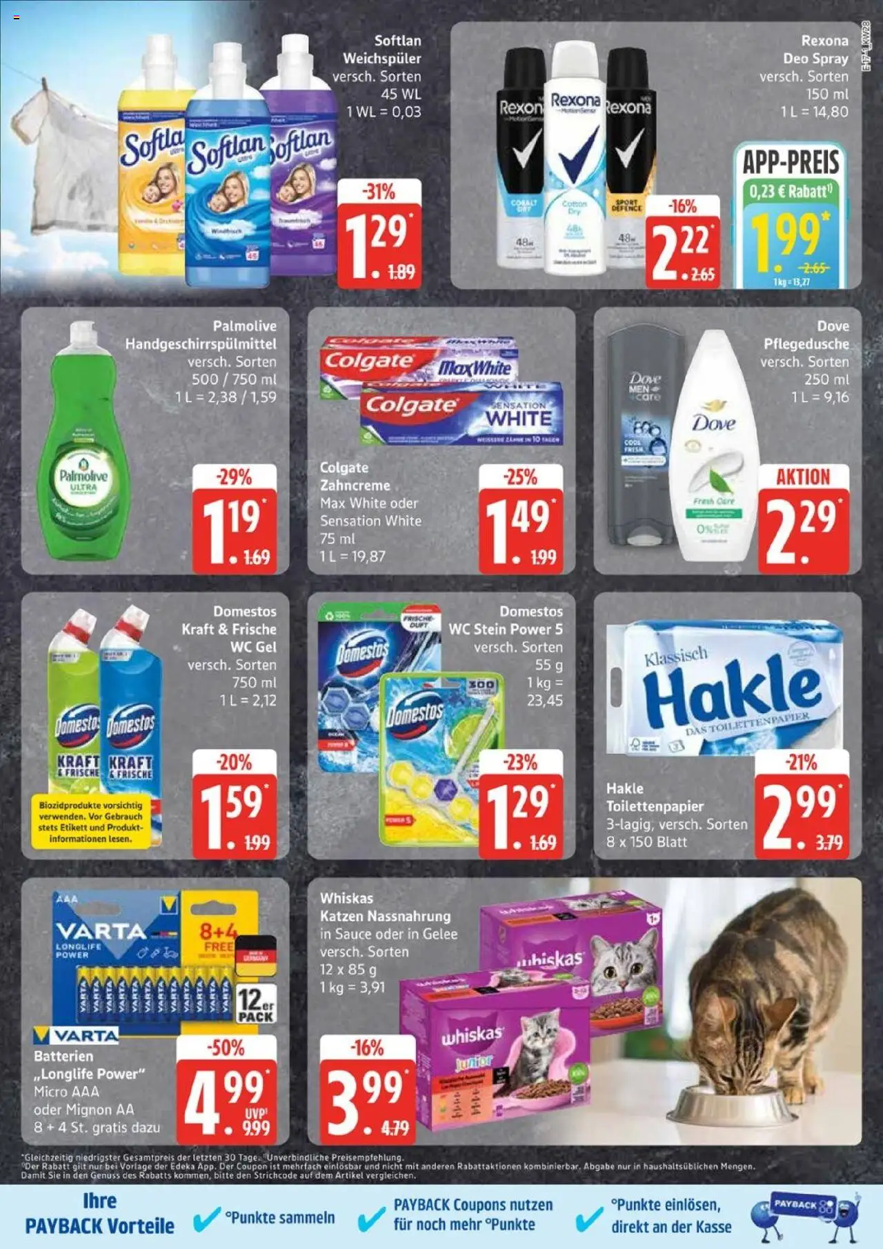 Edeka Prospekt 	 - gültig ab dem 07.07.2025 | Seite: 17 | Produkte: Batterien, Weichspüler, WC Stein, Toilettenpapier