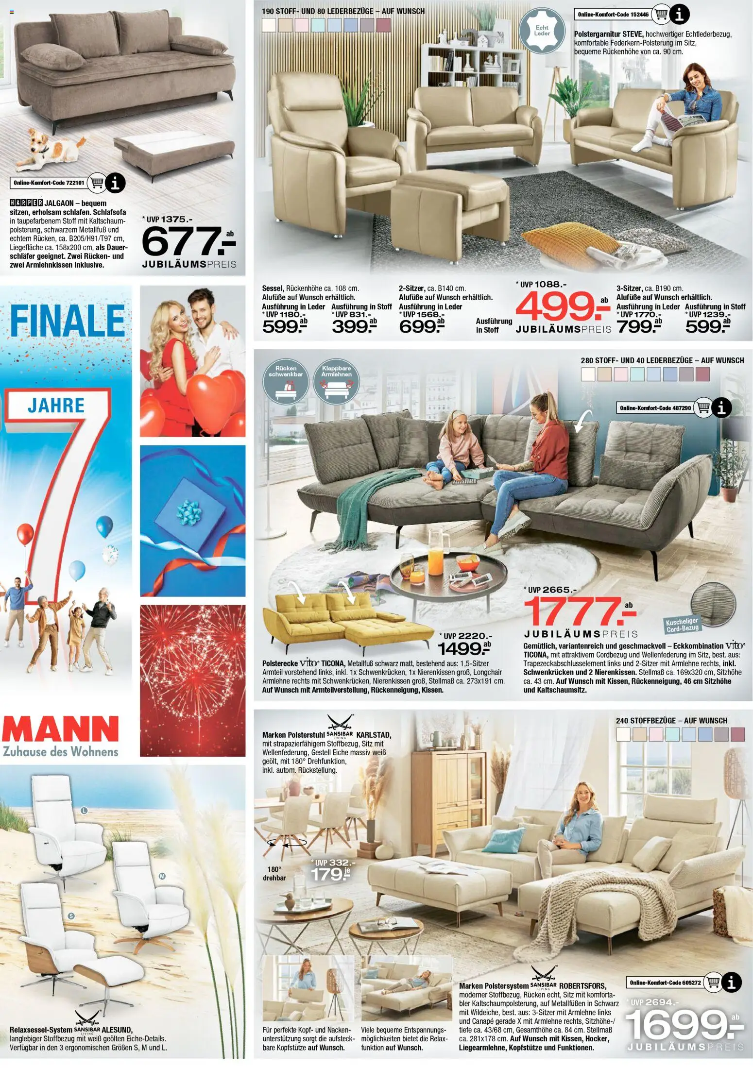 Ostermann Prospekt 	 – gültig ab 21.03.2026 | Seite: 5 | Produkte: Schlafsofa