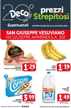 Anteprima del volantino Decò volantino Supermercati San Giuseppe Vesuviano valido a partire dal 21.04.2026