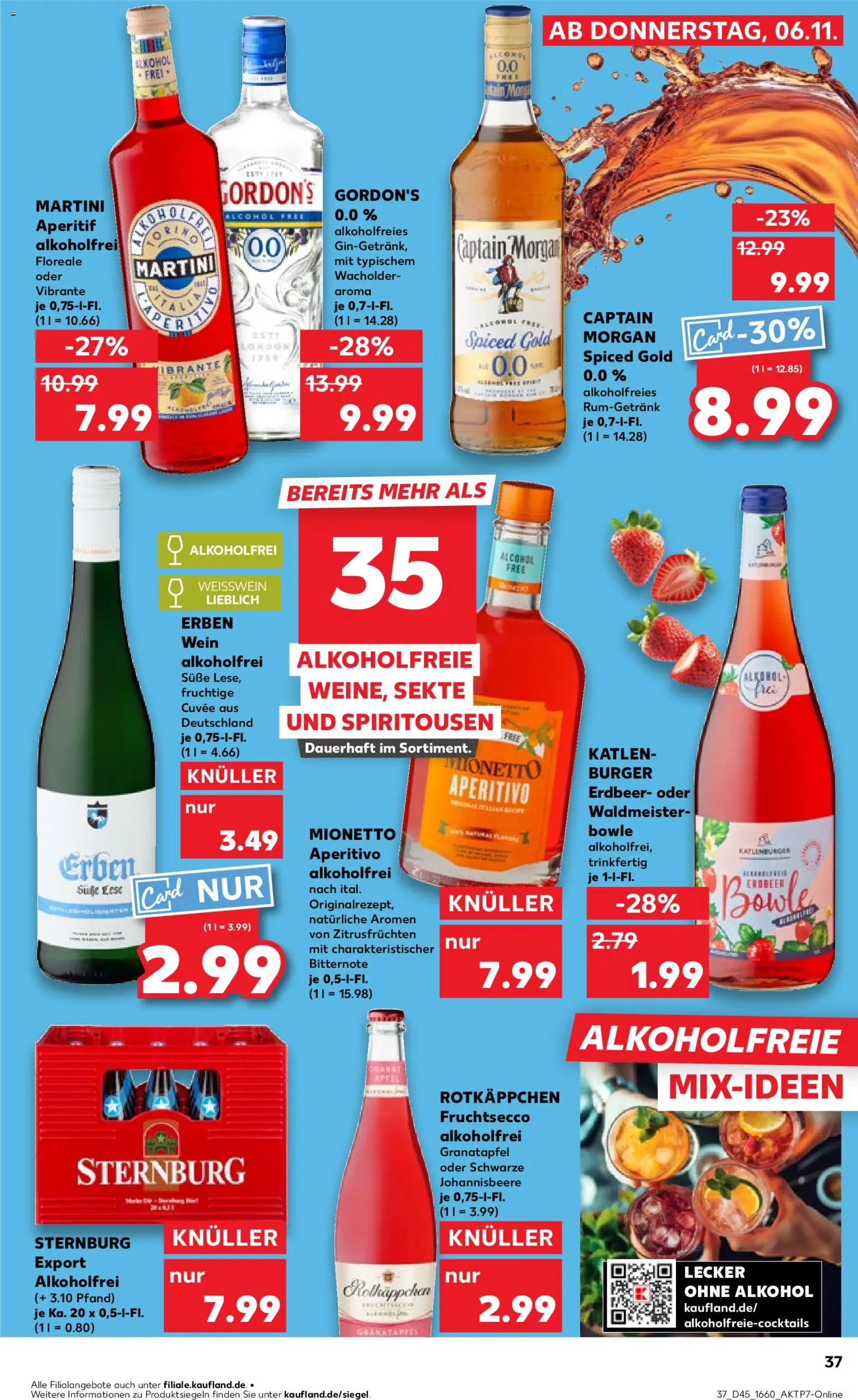 Kaufland prospekt Berlin	 – gültig ab 06.11.2025 | Seite: 37 | Produkte: Martini, Granatapfel, Fruchtsecco, Rotkäppchen