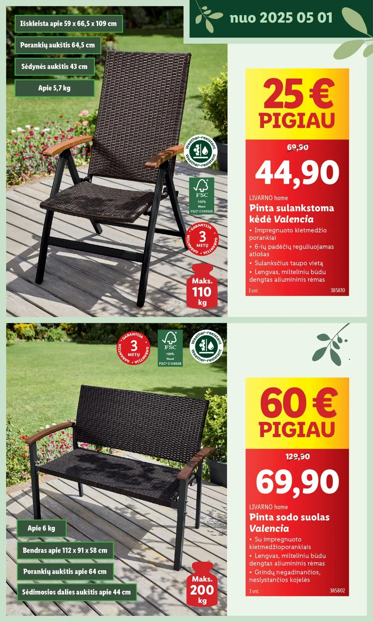 LIDL leidinys - Švenčiame sodą│galioja nuo 12.05.2025 | Puslapis: 37 | Prekių: Kėdė, Bendras