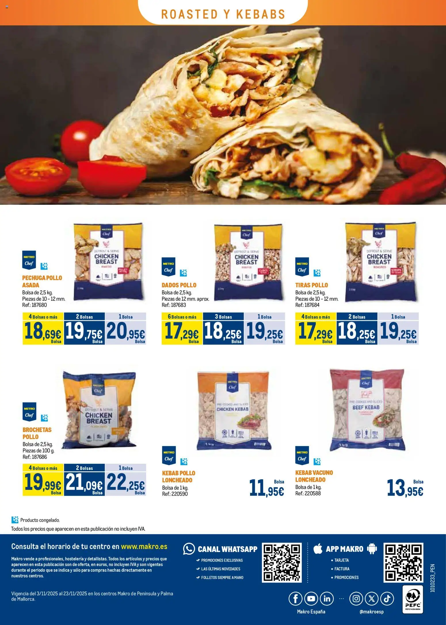 Makro - Especial Carnes Península │ válido desde el 03.11.2025 | Página: 56 | Productos: Bolsa, Loncheado
