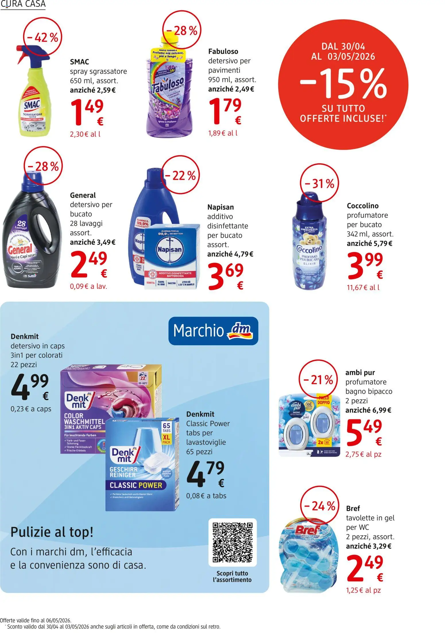 Volantino dm drogerie markt del 30.04.2026 | Pagina: 12 | Prodotti: Top, Lavastoviglie, Lavanda, Profumo