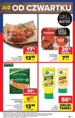 Carrefour Gazetka - Weekend promek już od czwartku od 12.06.2025 | Strona: 3 | Produkty: Grill, Kiełbaski, Hamburgery, Sos