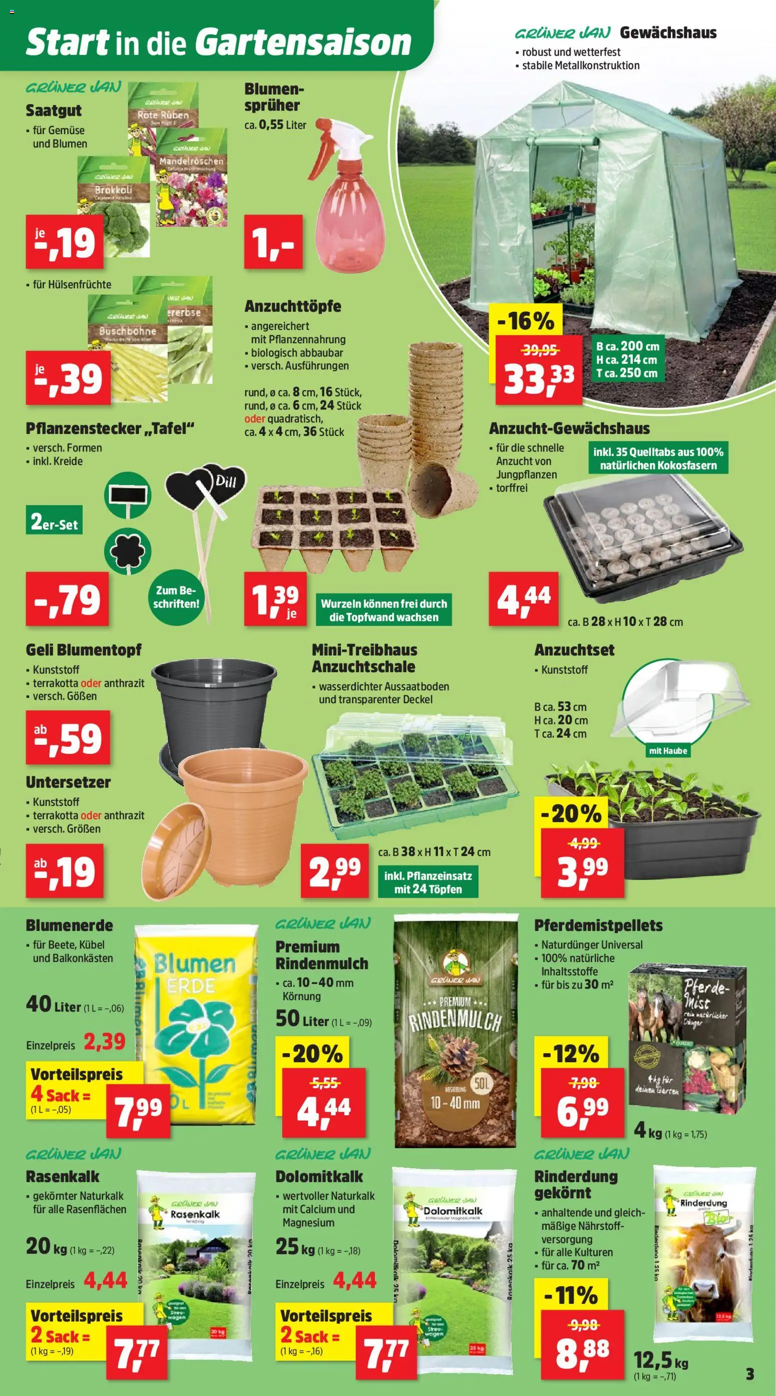 Thomas Philipps Prospekt – gültig ab 26.01.2026 | Seite: 3 | Produkte: Rindenmulch, Blumen, Blumenerde, Gemüse