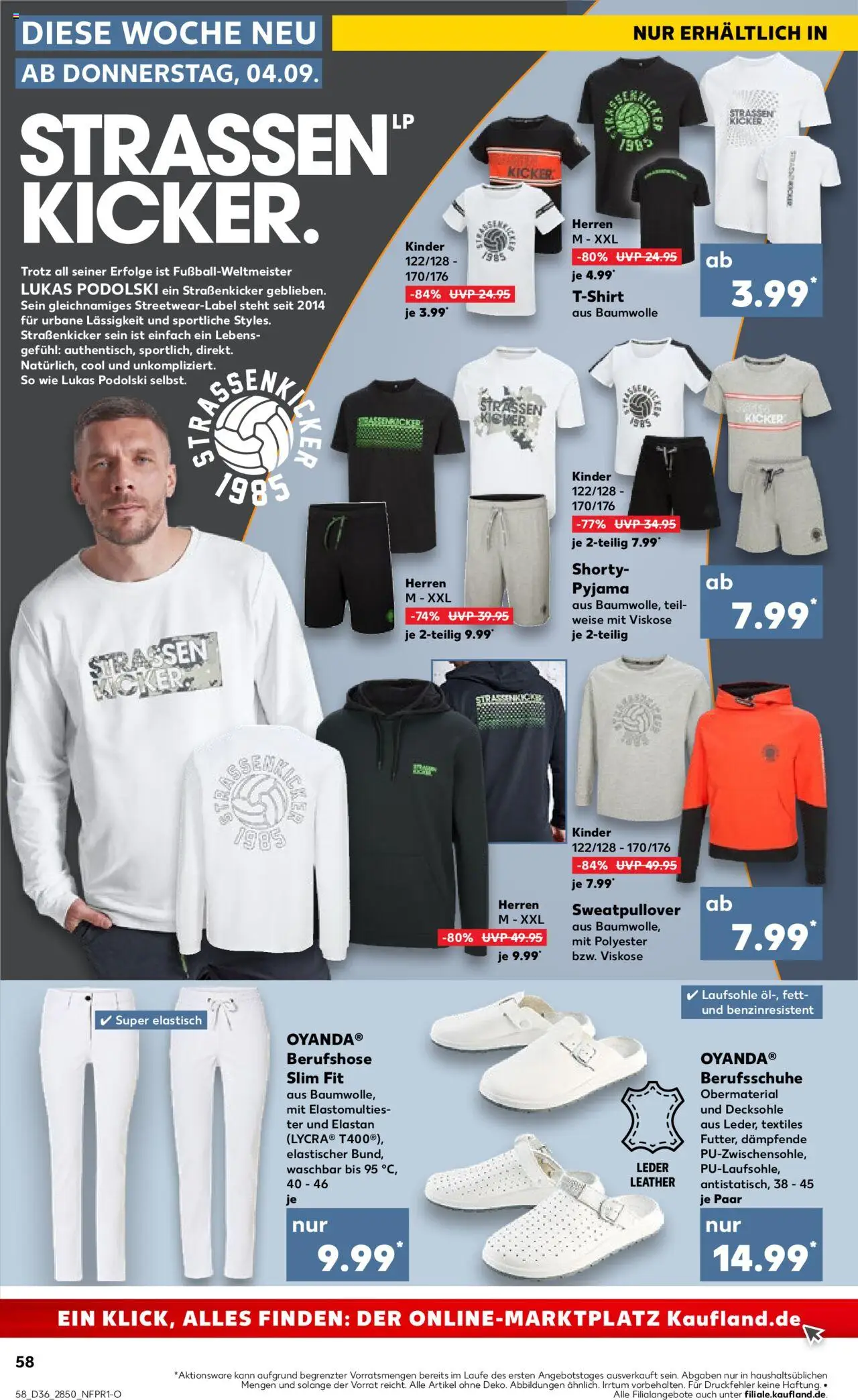 Kaufland prospekt Potsdam	 – gültig ab 07.09.2025 | Seite: 58 | Produkte: Sweatshirt, T-Shirt, Pyjama