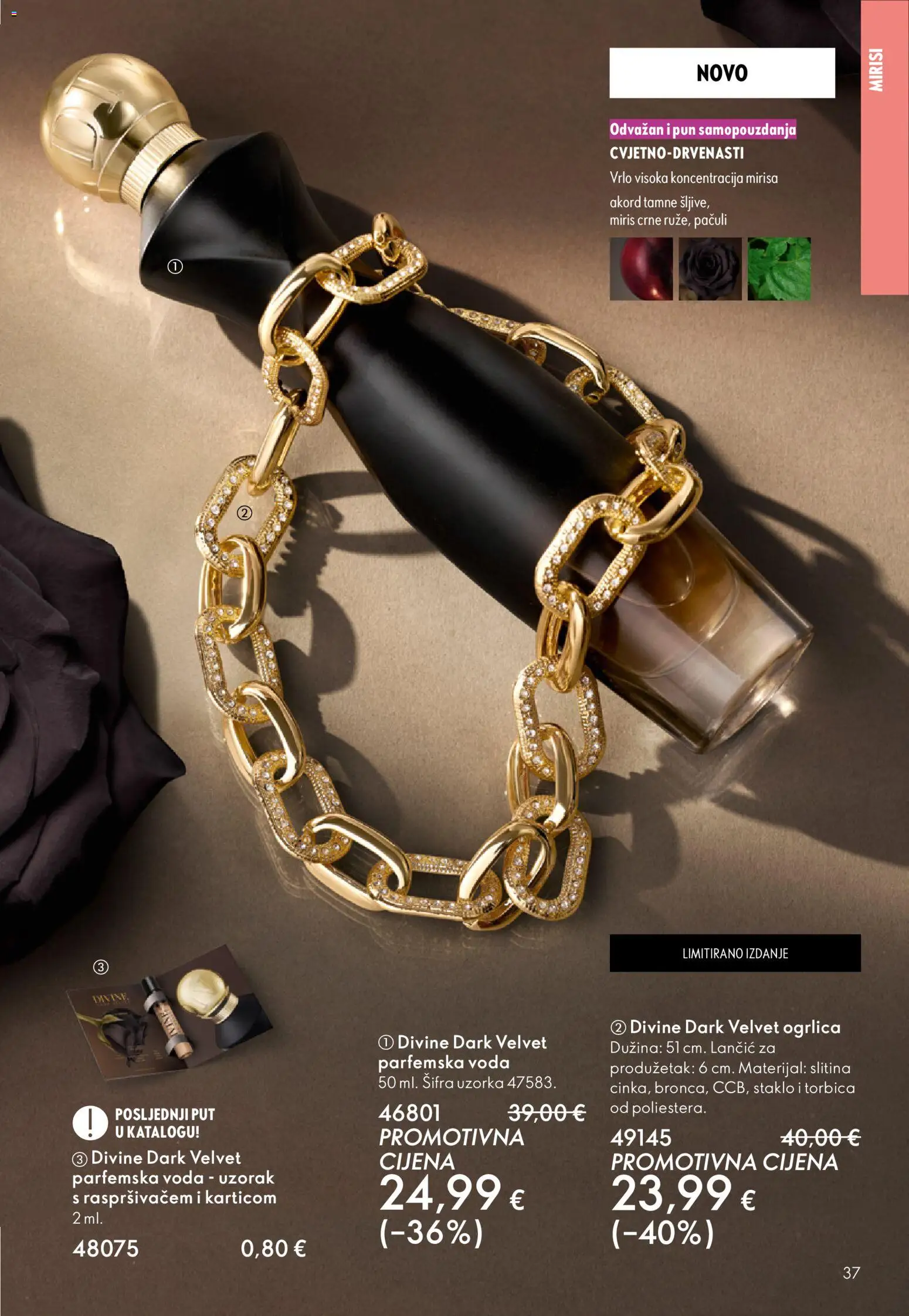 Oriflame katalog | vrijedi od 19.11.2025 | Stranica: 37 | Proizvodi: Miris, Voda, Torbica, Ogrlica