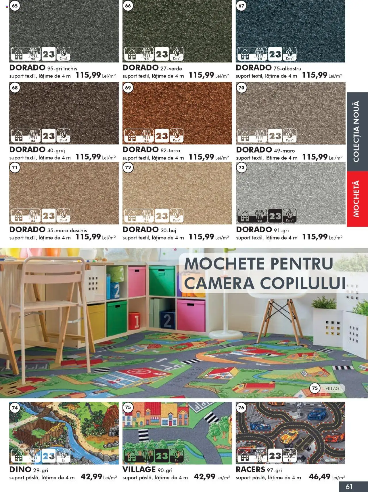Noul catalog Diego – valabil de la 01.10.2025 | Pagină: 61 | Produse: Cameră, Mochetă