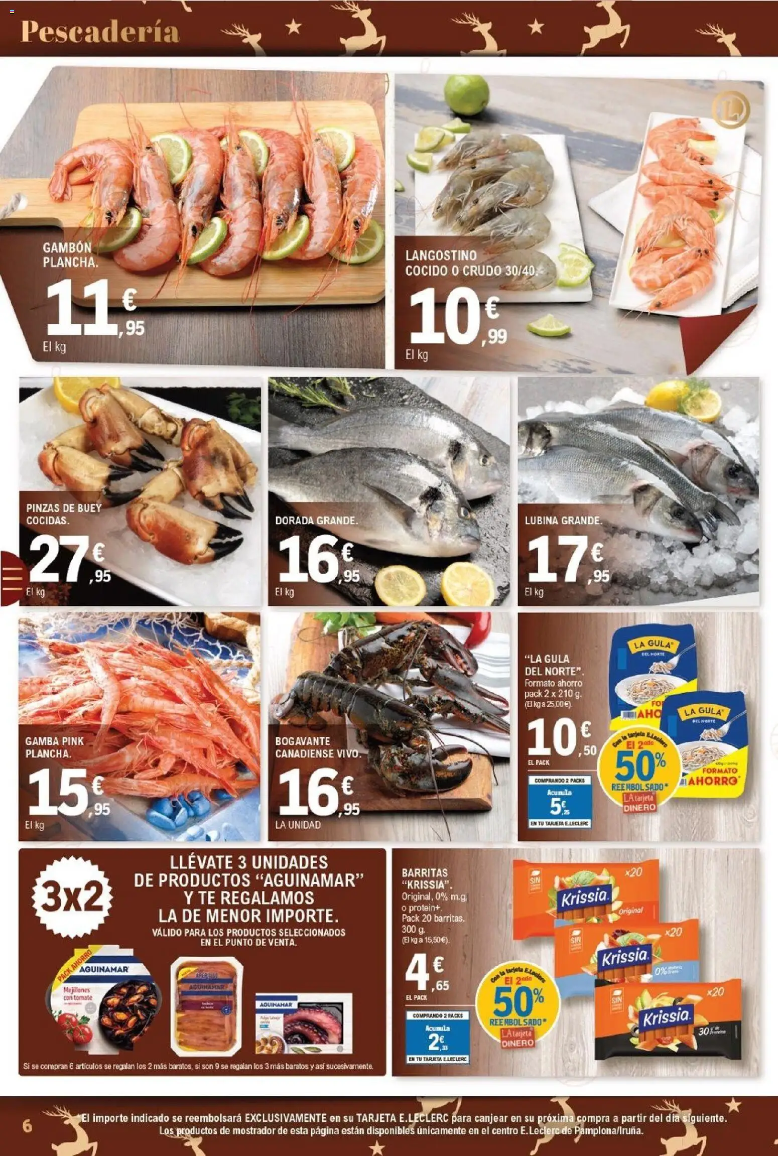 E.Leclerc folleto │ válido desde el 15.12.2025 | Página: 6 | Productos: Té, Langostino, Gamba