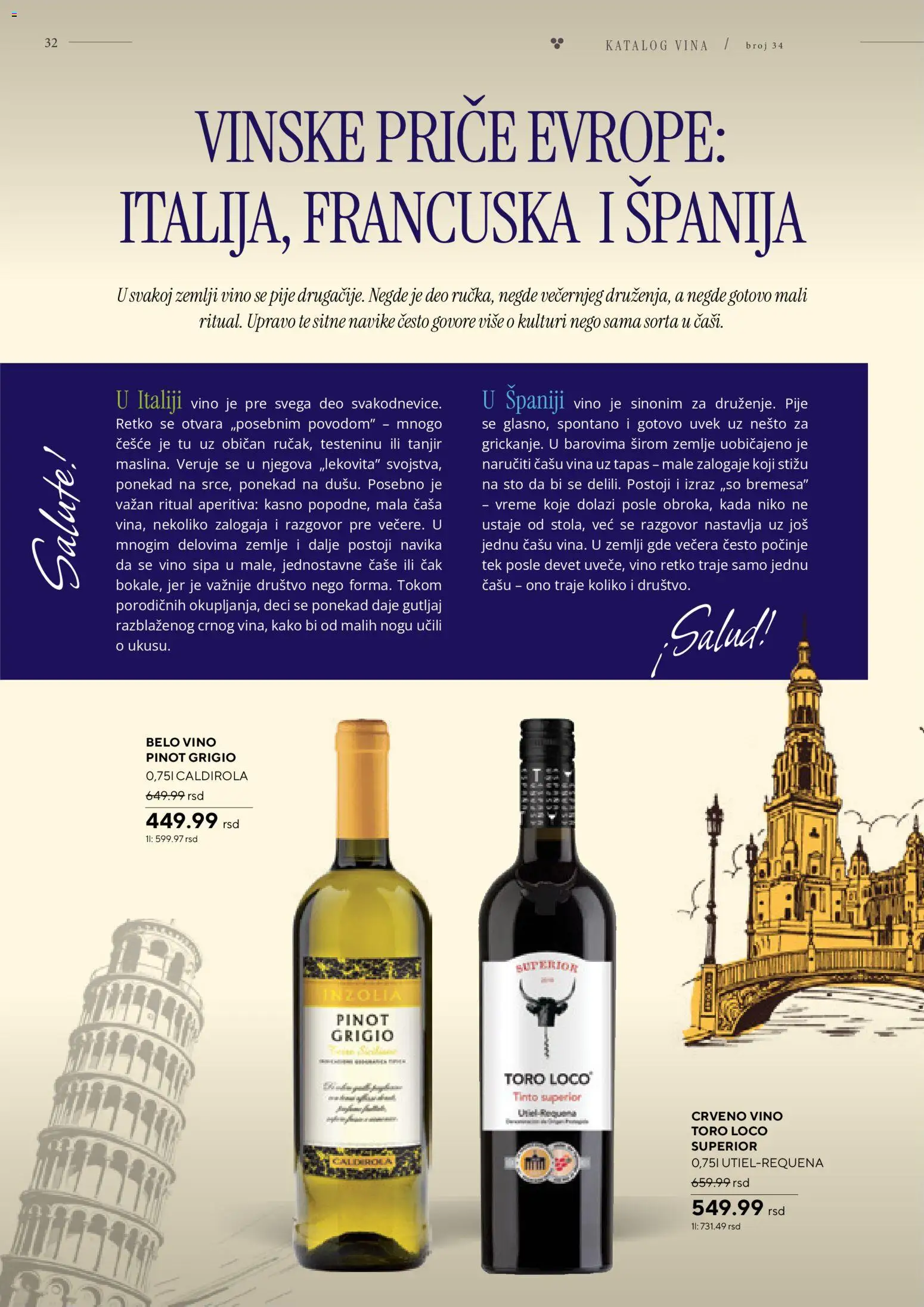 Roda katalog - važi od 09.04.2026 | Strana: 32 | Proizvode: Tanjir, Pinot grigio, Belo vino, Vino