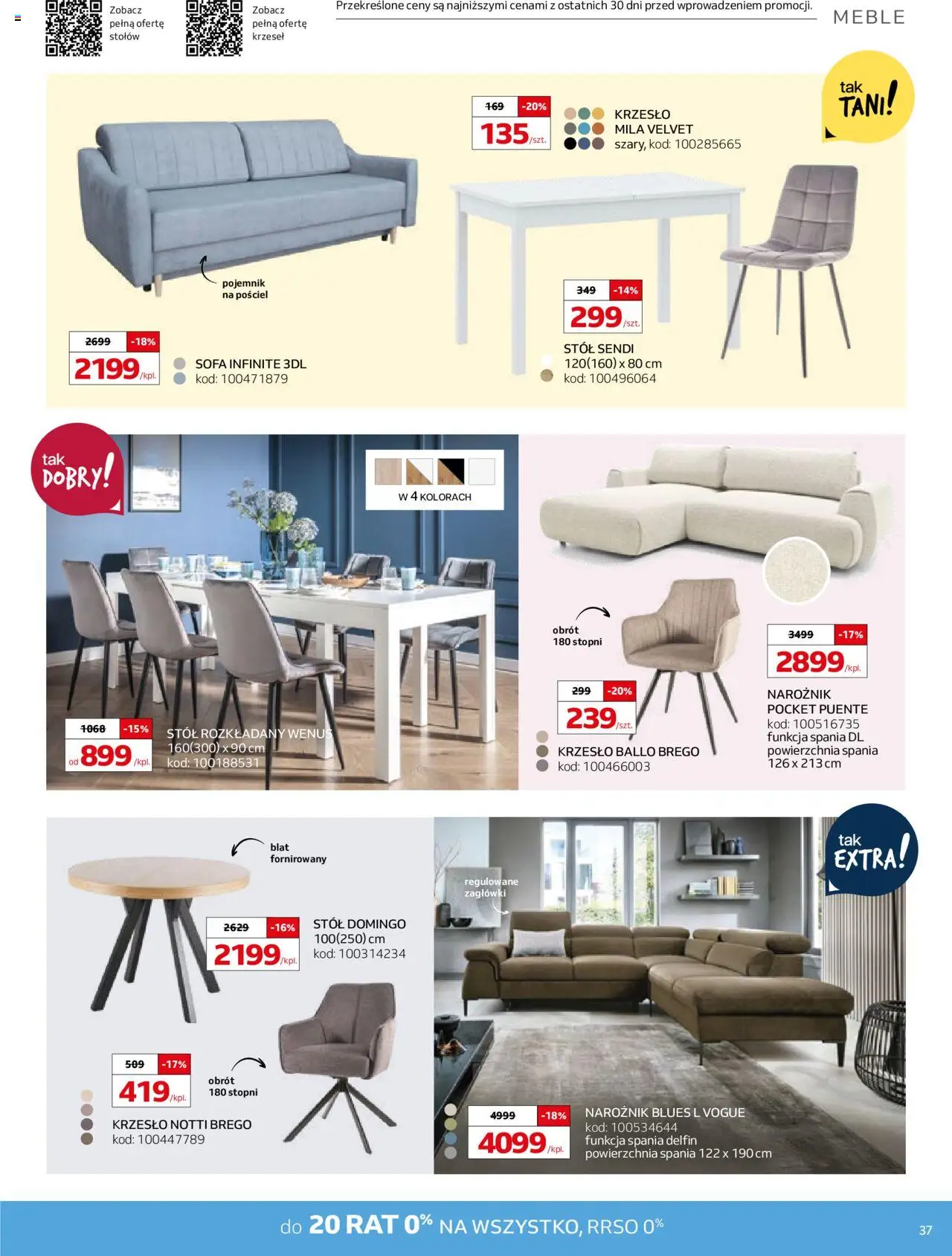 Komfort Gazetka od 07.05.2025 | Strona: 37 | Produkty: Pościel, Sofa, Stół, Krzesło