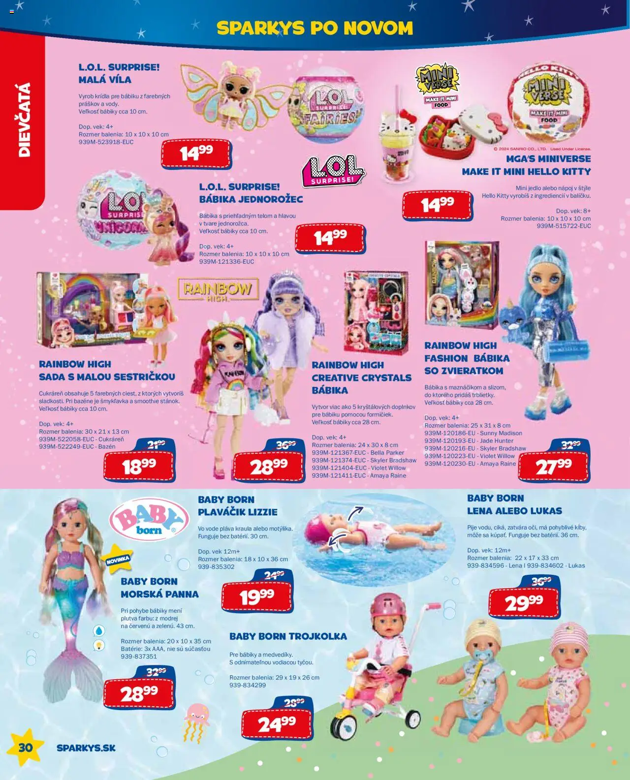 ALLTOYS letný katalóg │ platný od 26.06.2025 | Strana: 30 | Produkty: Bazén, Baby Born