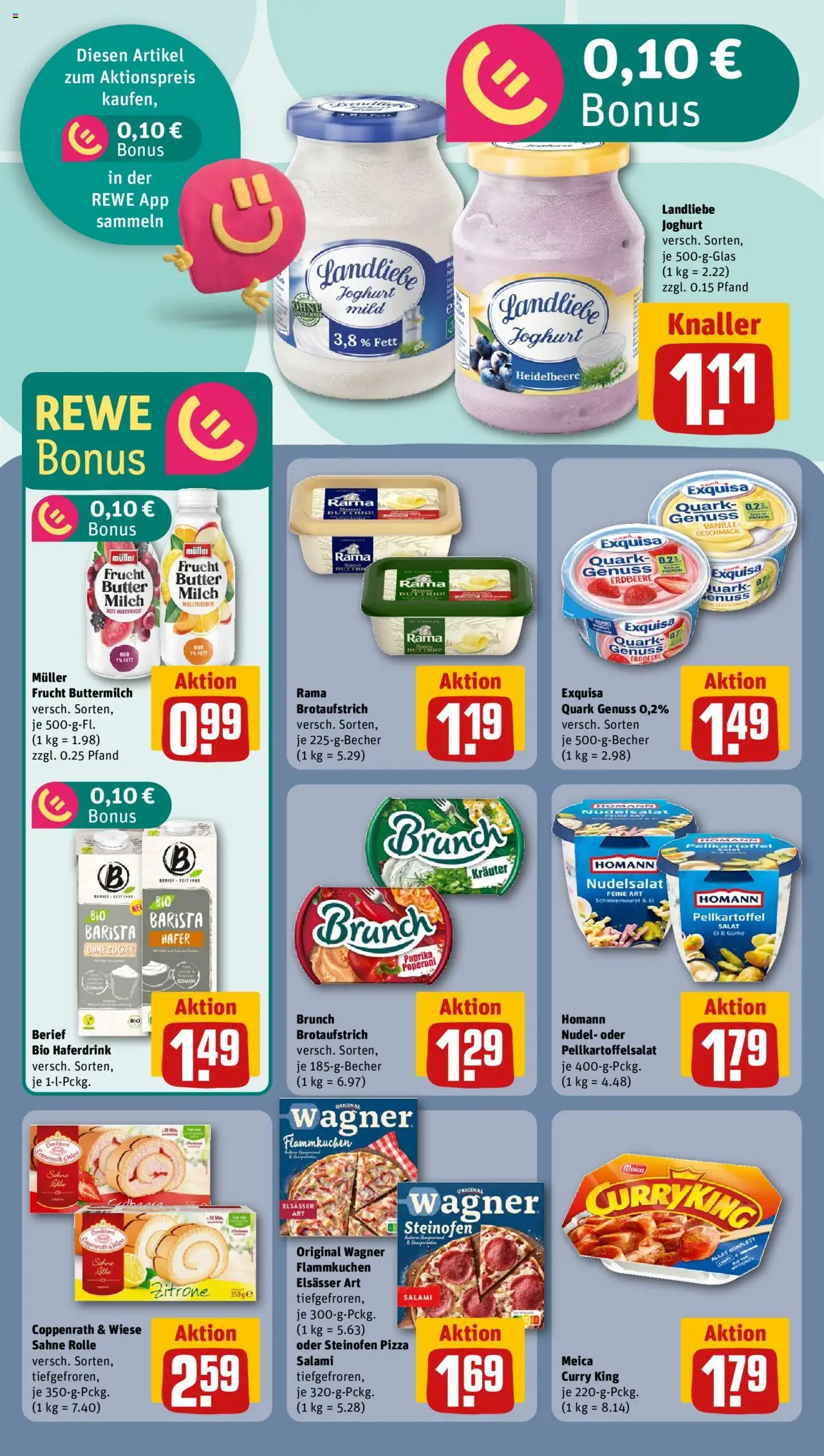 Rewe Prospekt 	 - gültig ab dem 04.08.2025 | Seite: 14 | Produkte: Rama, Quark, Meica, Zucker