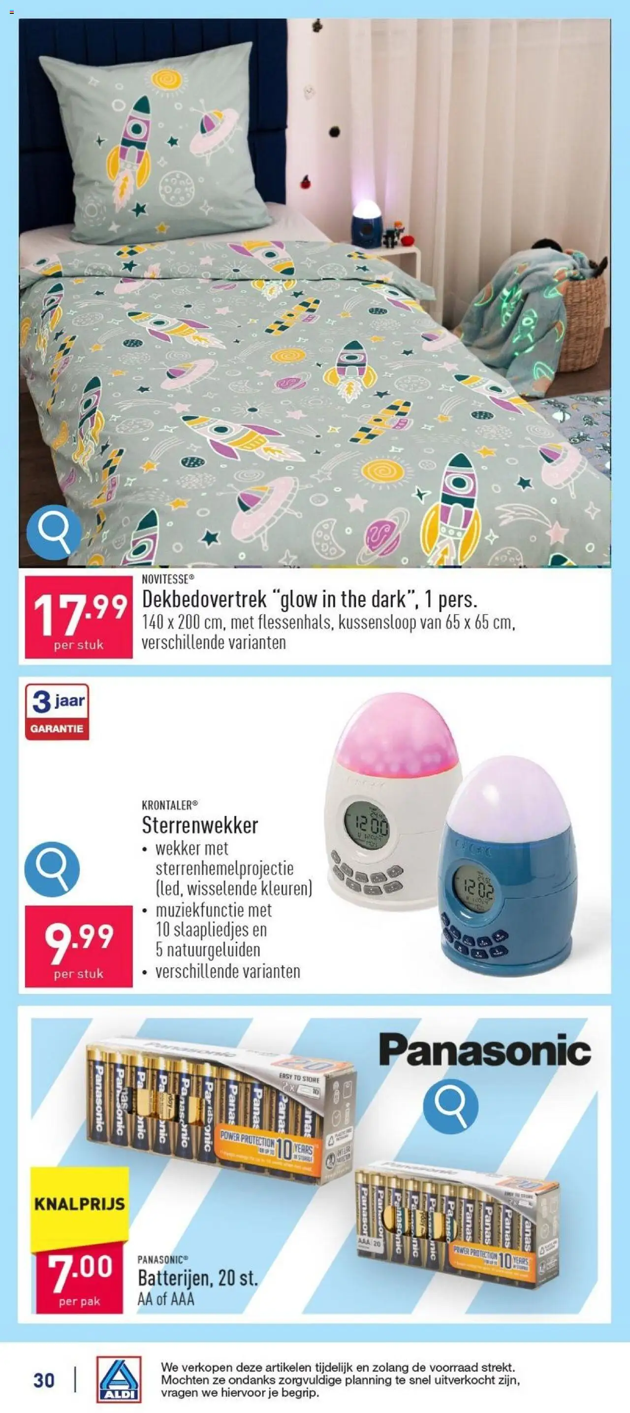  | Pagina: 30 | Producten: Wekker