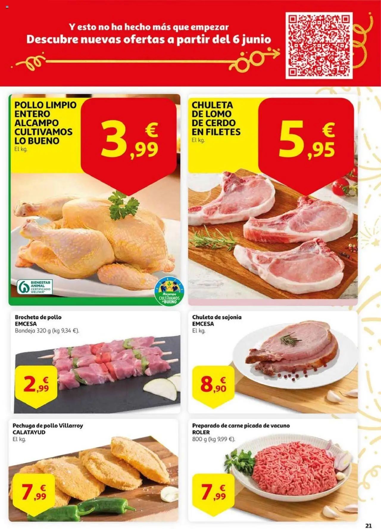 Alcampo -  HP Nacional  │ válido desde el 03.06.2025 | Página: 21 | Productos: Cerdo, Bandeja