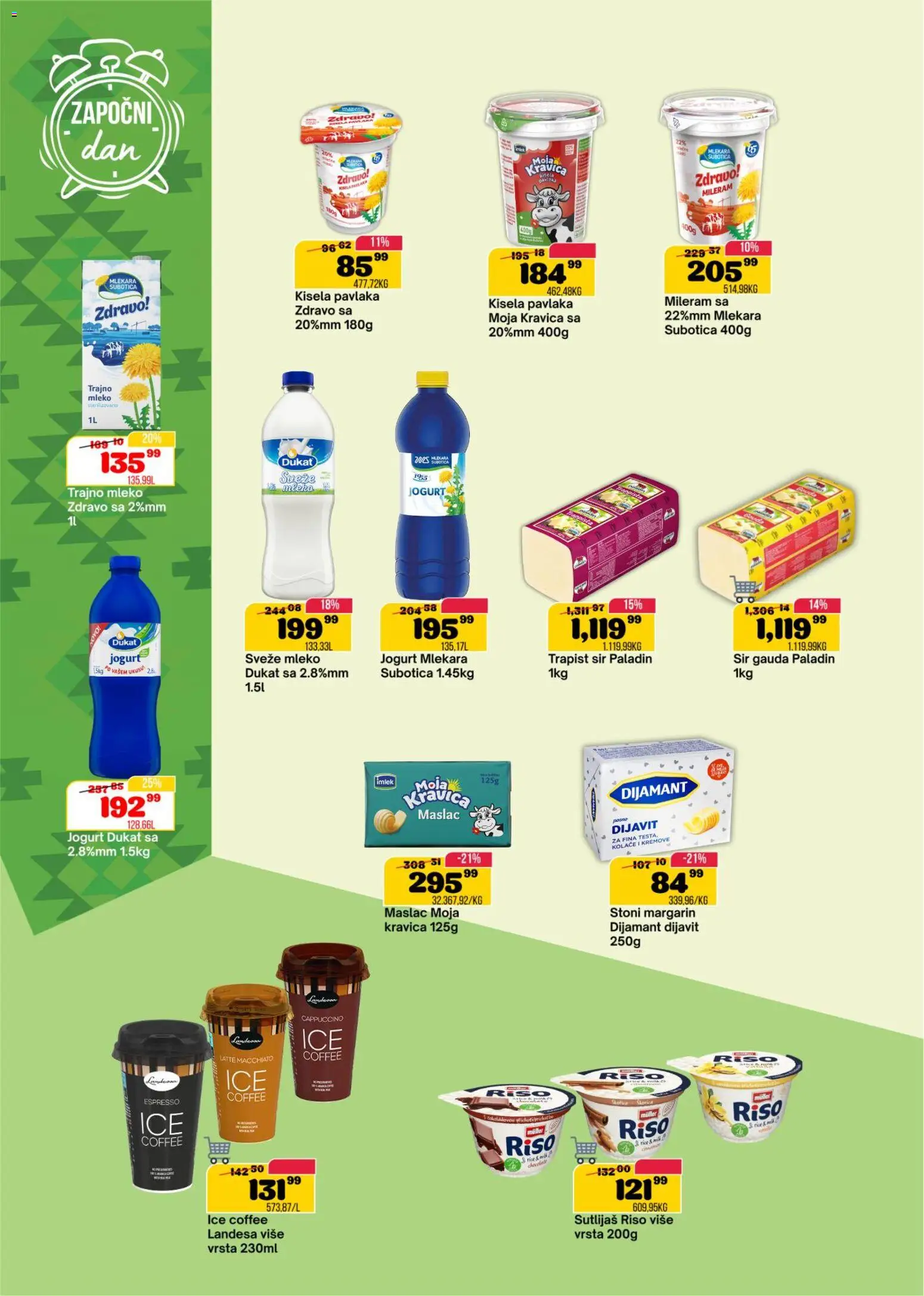 Senta Promet katalog - važi od 25.02.2026 | Strana: 4 | Proizvode: Trapist sir, Kisela pavlaka, Moja kravica, Pavlaka