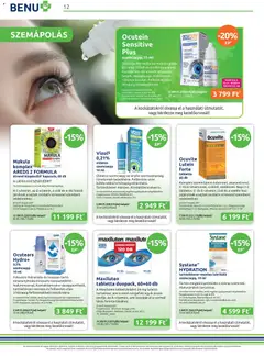 BENU Gyógyszertárak akciós újság - amely érvényes a következő dátumtól: 01.03.2026 | Oldal: 12