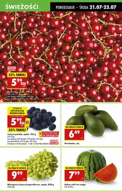 Biedronka gazetka od 21.07.2025 | Strona: 17 | Produkty: Arbuz, Winogrono