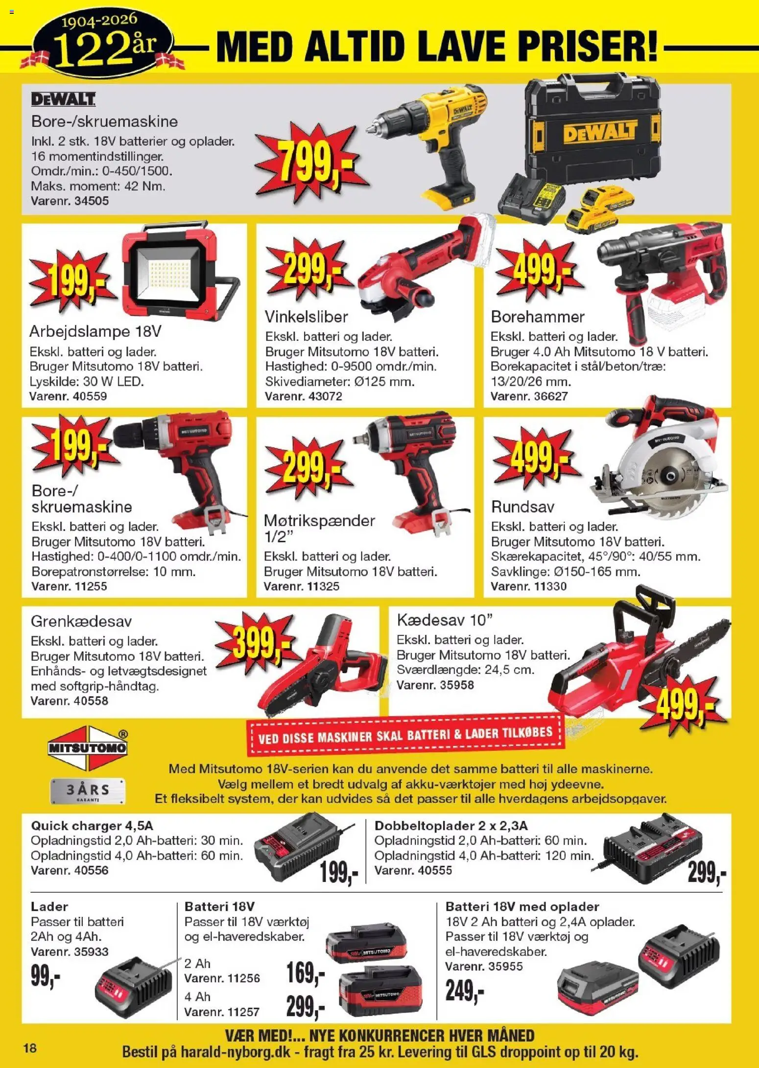Harald Nyborg tilbudsavis – gyldig fra 19.02.2026 | Side: 18 | Produkter: Batterier, Batteri
