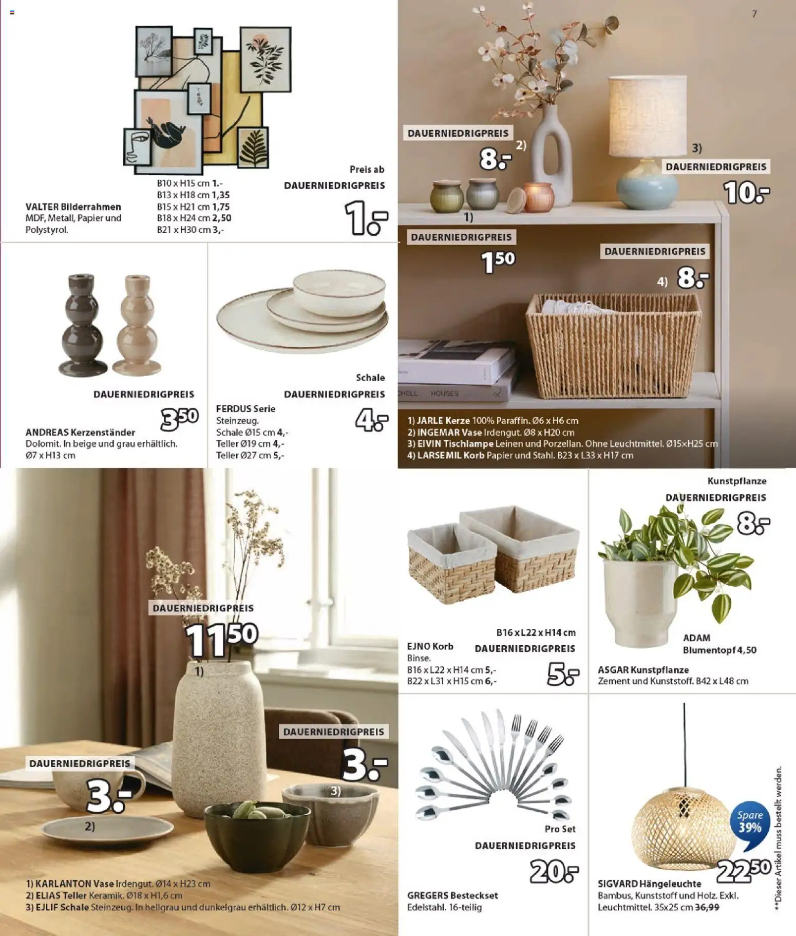 Prospekt JYSK – gültig ab 30.12.2025 | Seite: 7 | Produkte: Korb, Blumentopf, Vase, Bilderrahmen