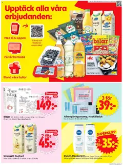 ICA Supermarket reklamblad aktuell från 28.07.2025 | Sida: 9 | Produkter: Svamp, Loka, Yoghurt, Blåbär