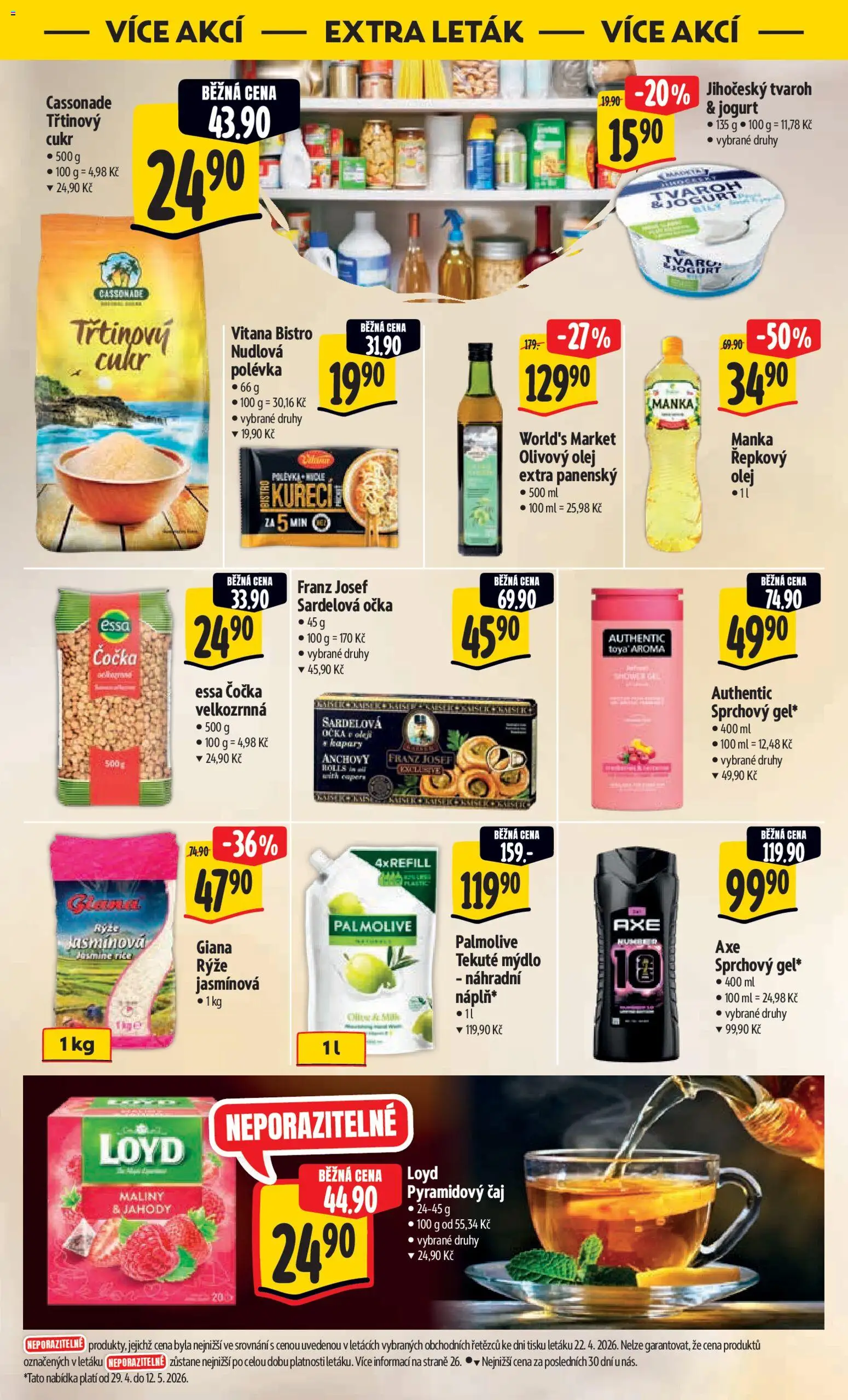Albert leták - Hypermarket od 29.04.2026 | Strana: 42 | Produkty: Olivový olej, Jogurt, Čaj, Cukr