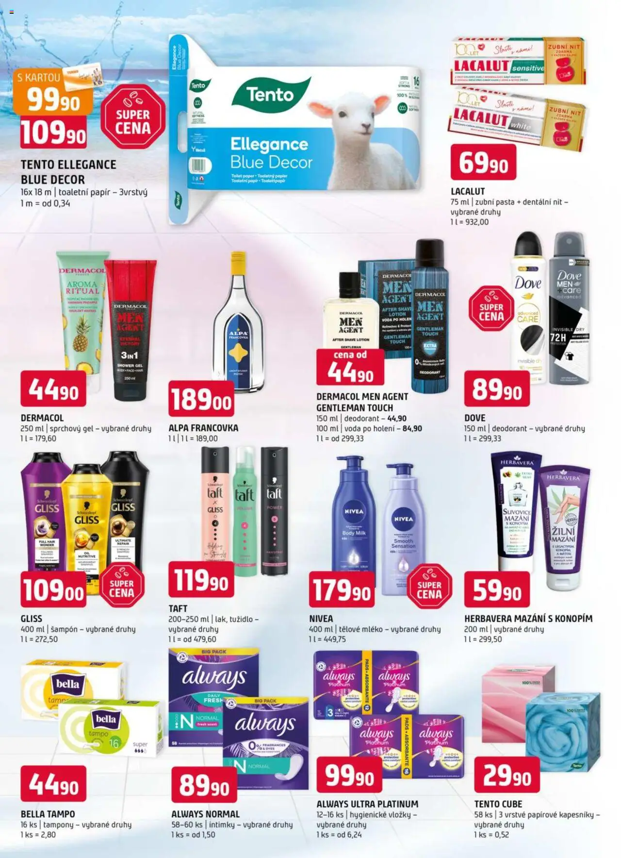 Terno leták od 18.06.2025 | Strana: 14 | Produkty: Voda po holení, Nivea, Body, Tampony