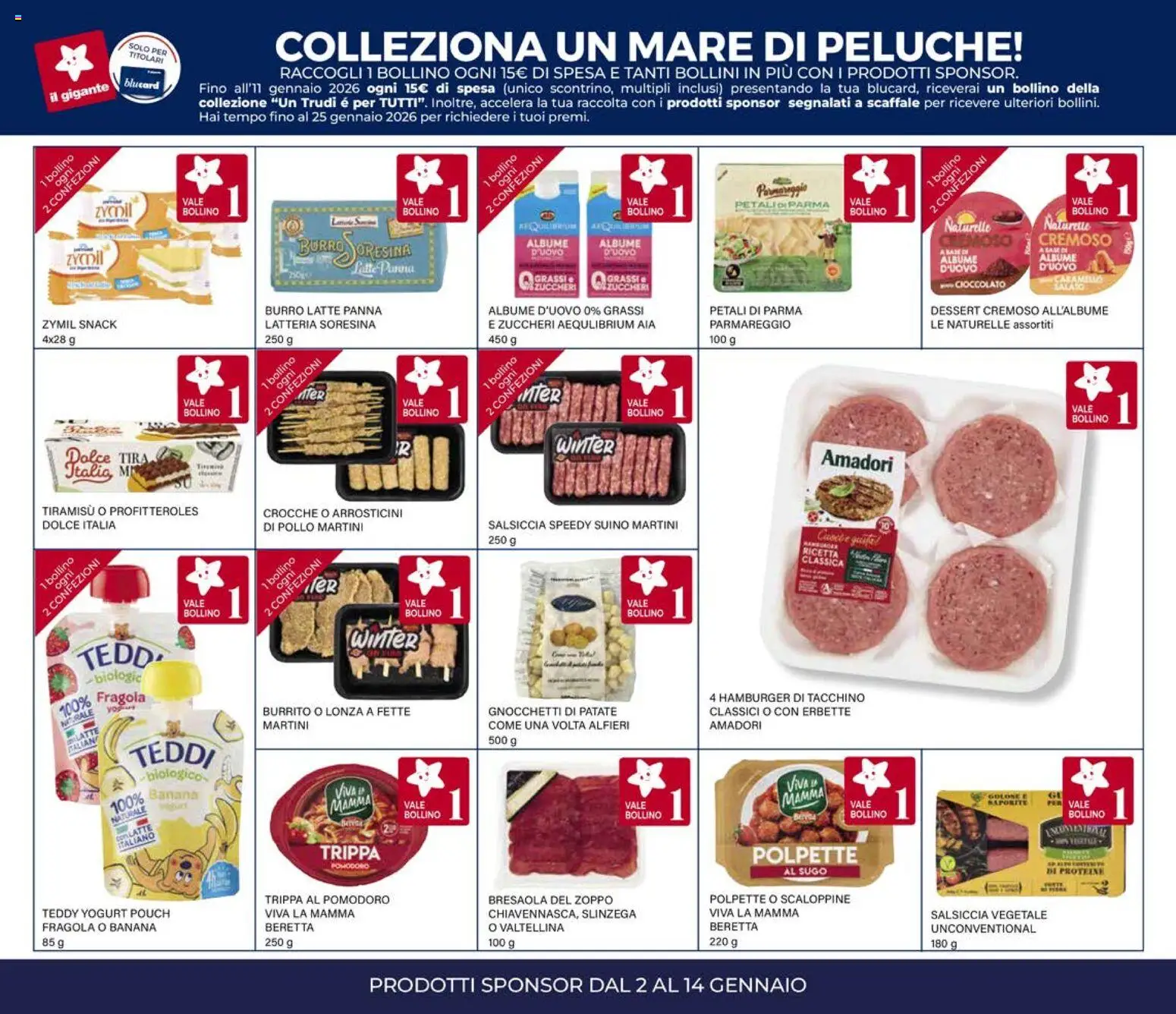 Volantino Il Gigante del 02.01.2026 | Pagina: 23 | Prodotti: Scaffale, Sugo, Arrosticini, Gnocchetti